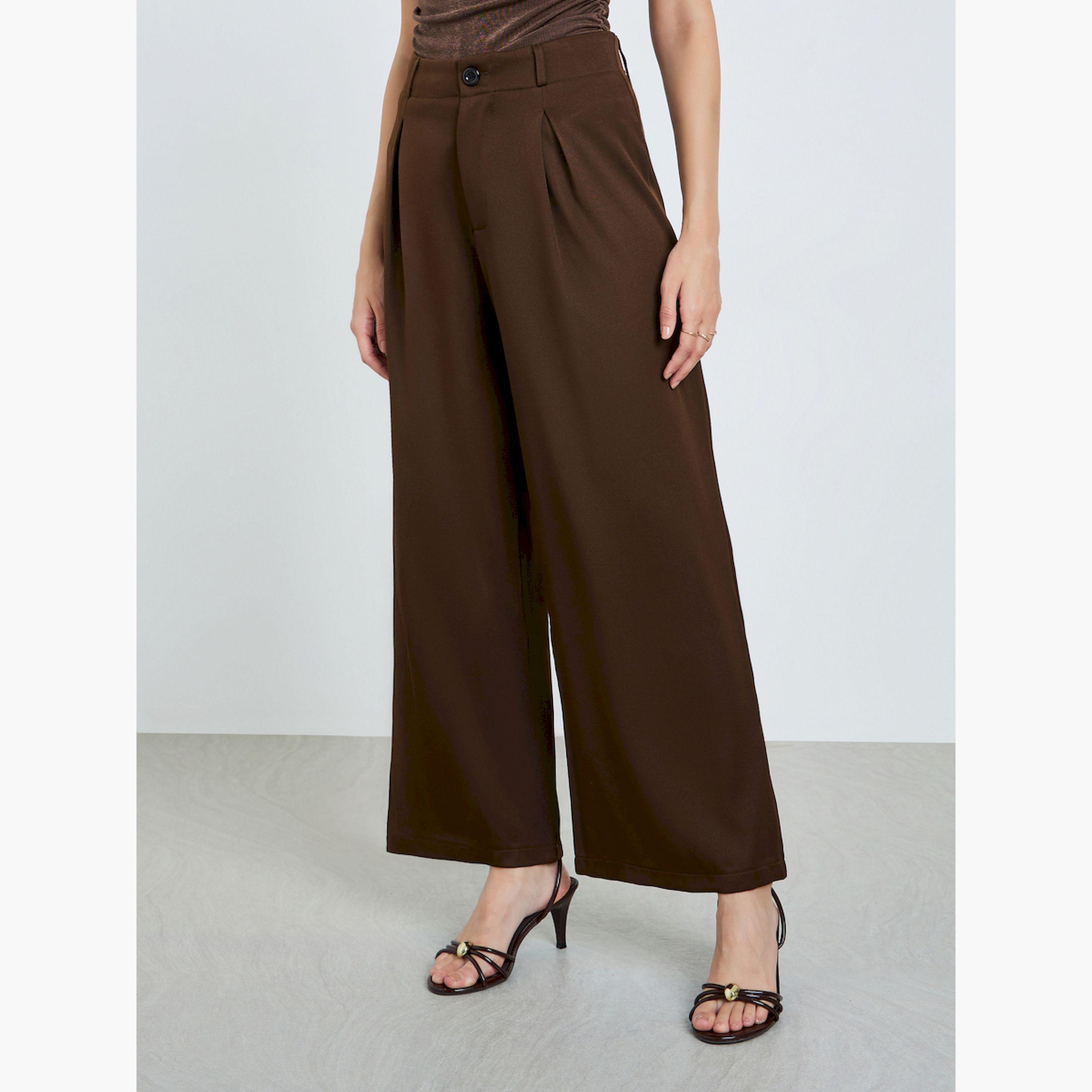 بنطال أرجل واسعة بكسرات-women-clothing-bottoms-trousers-image-1