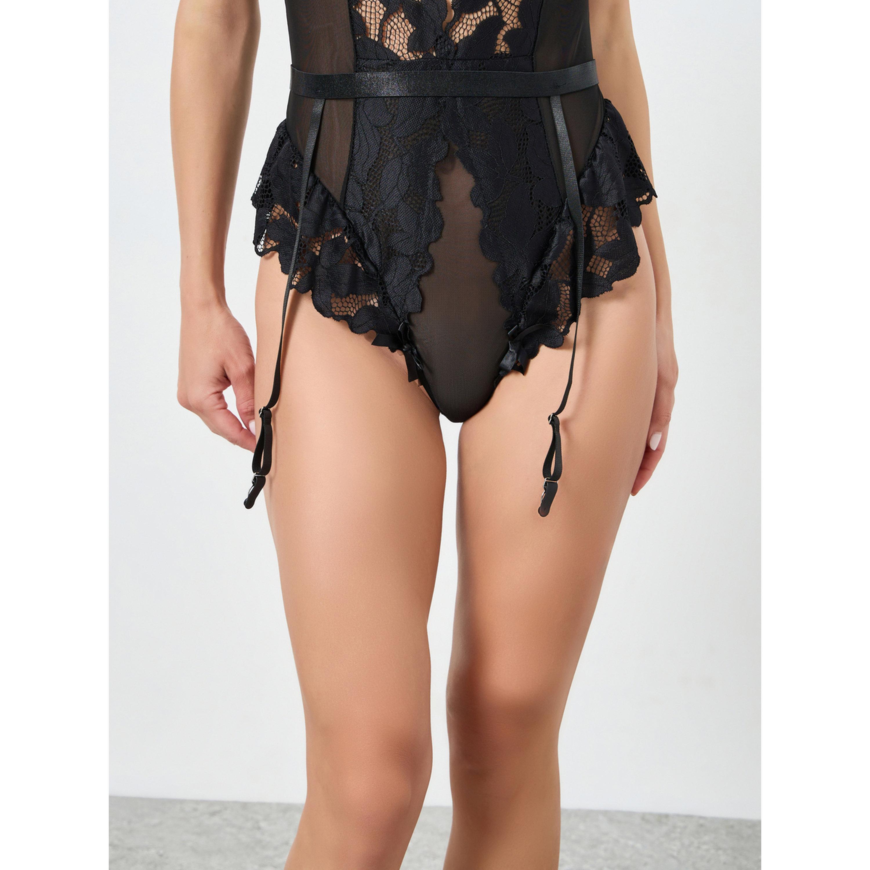 بودي سوت دانتيل بسلك مع حمالات-women-clothing-lingerie-babydollsandbodysuits-image-4