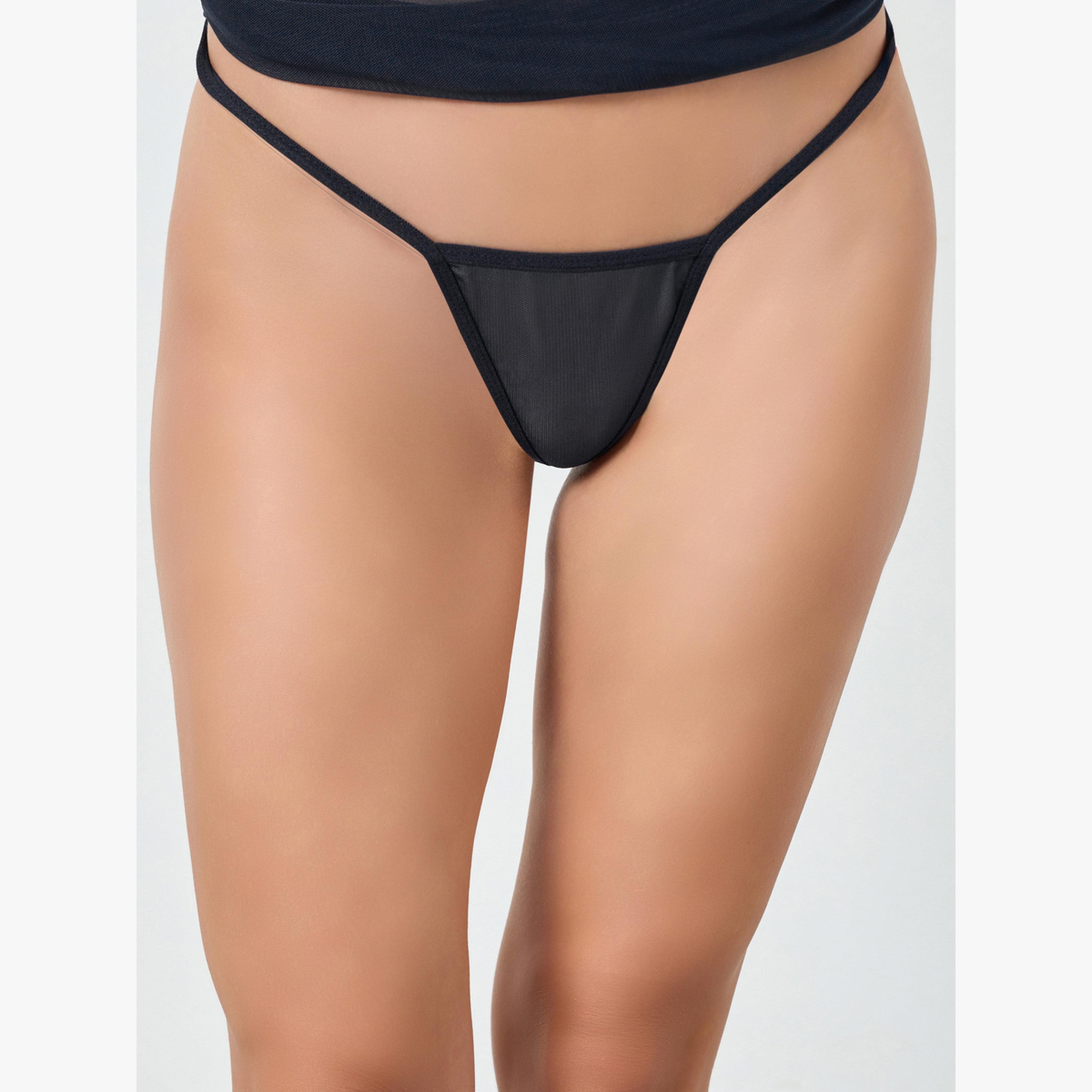 مجموعة من حمالة صدر دانتيل وتنورة كشكش وسروال داخلي 3 قطع-women-clothing-lingerie-lingeriesets-image-5