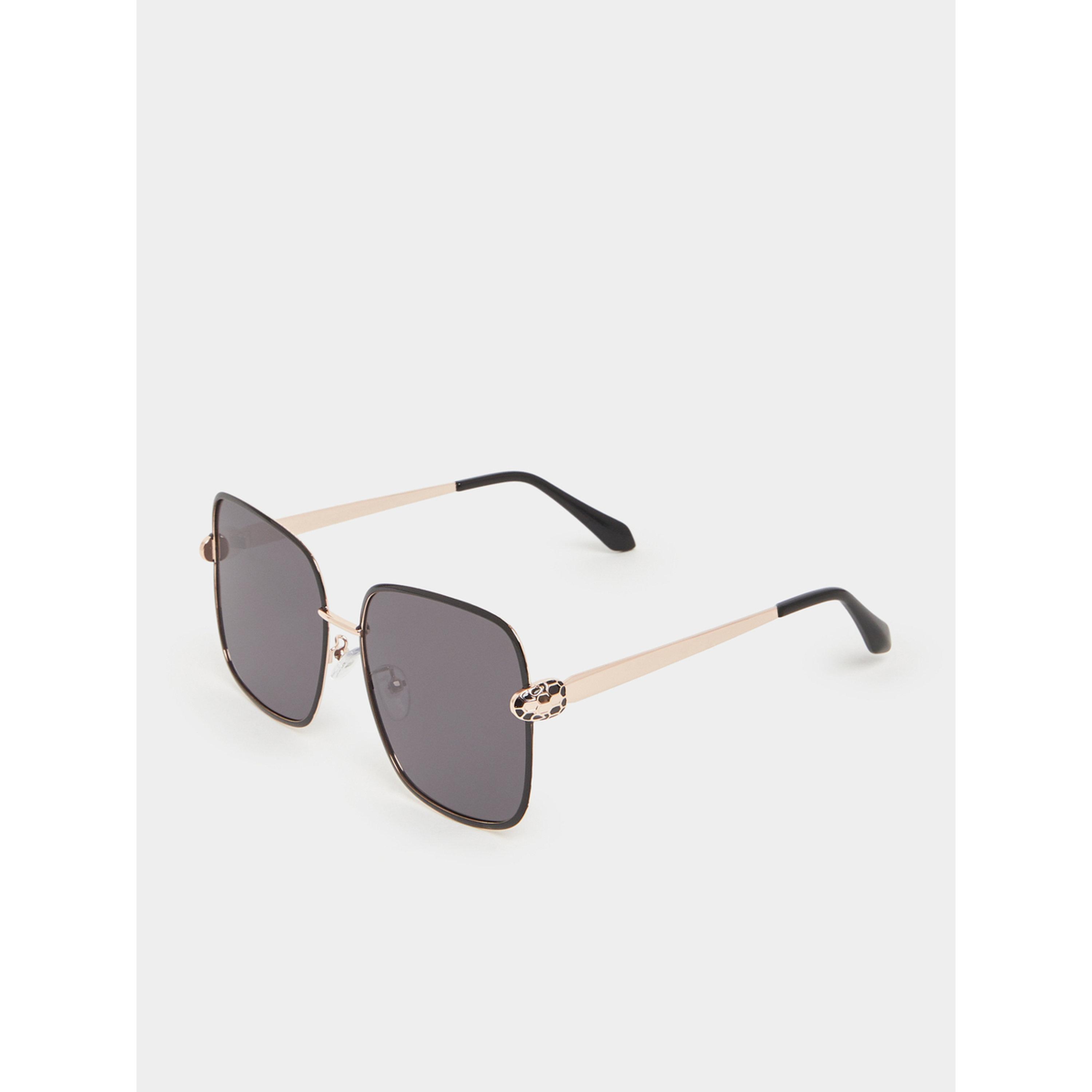 Styli Rectangle Plain Sunglasses-women-sunglasses-image-1