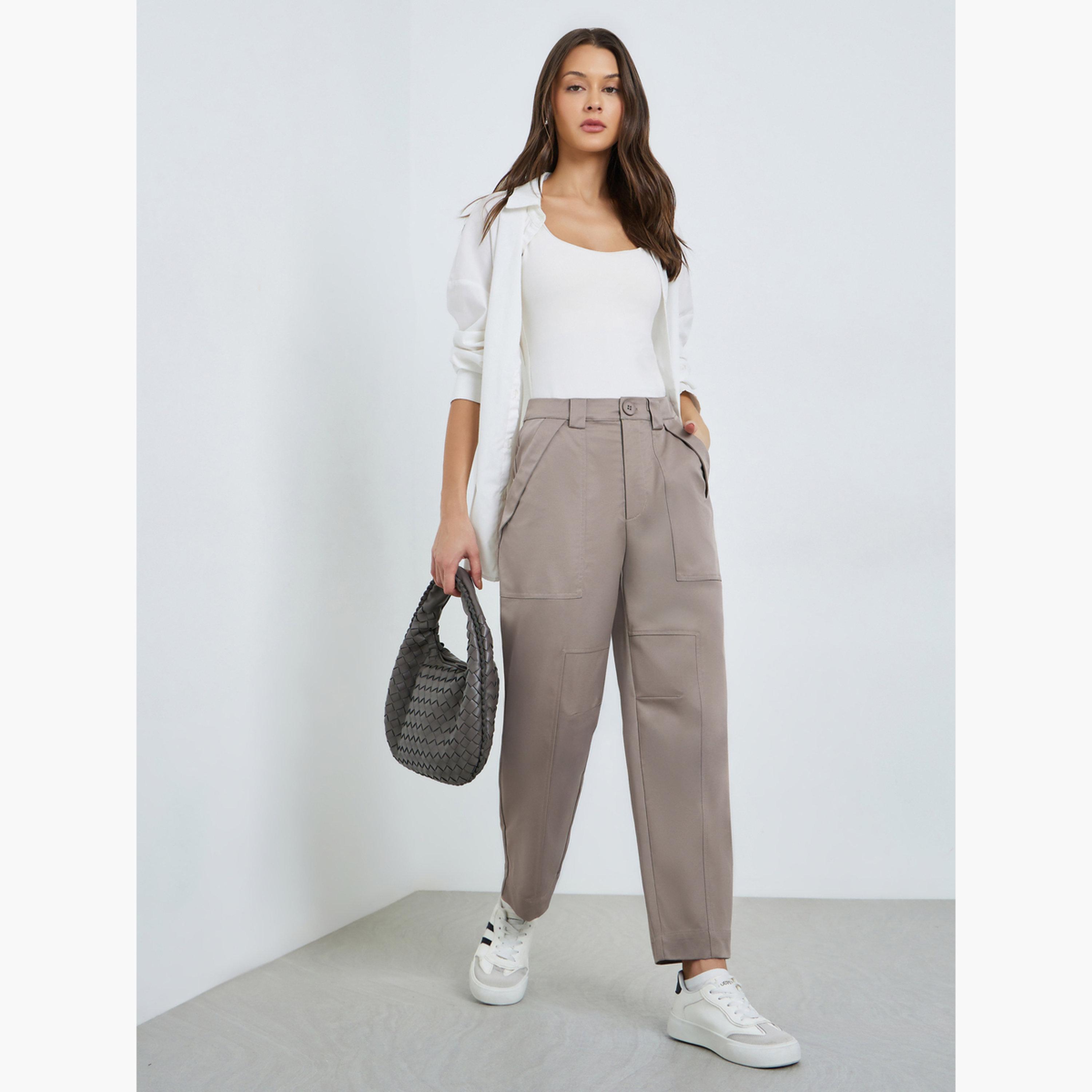 بنطال بمظهر الكتان وقصة مريحة-women-clothing-bottoms-trousers-image-2