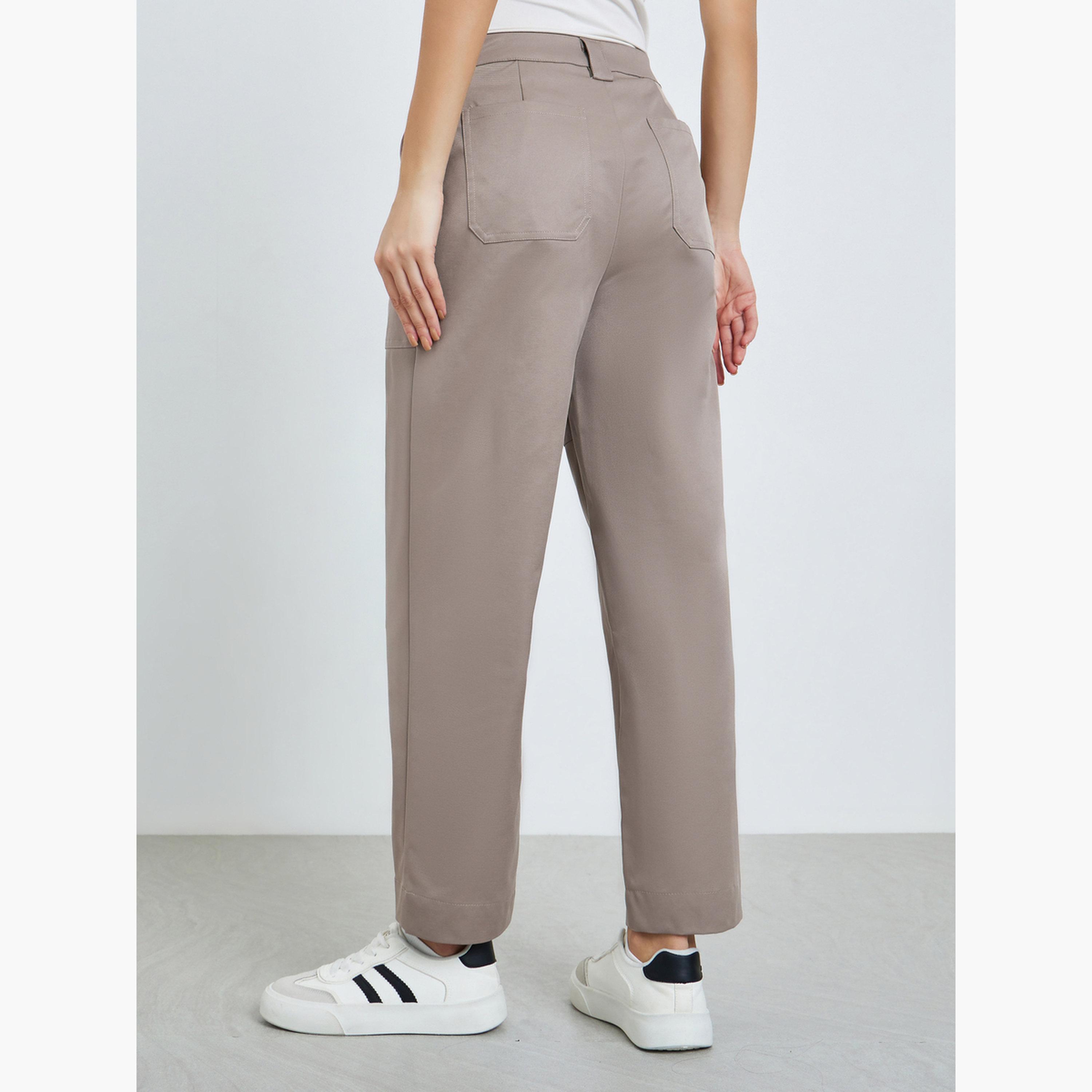 بنطال بمظهر الكتان وقصة مريحة-women-clothing-bottoms-trousers-image-3