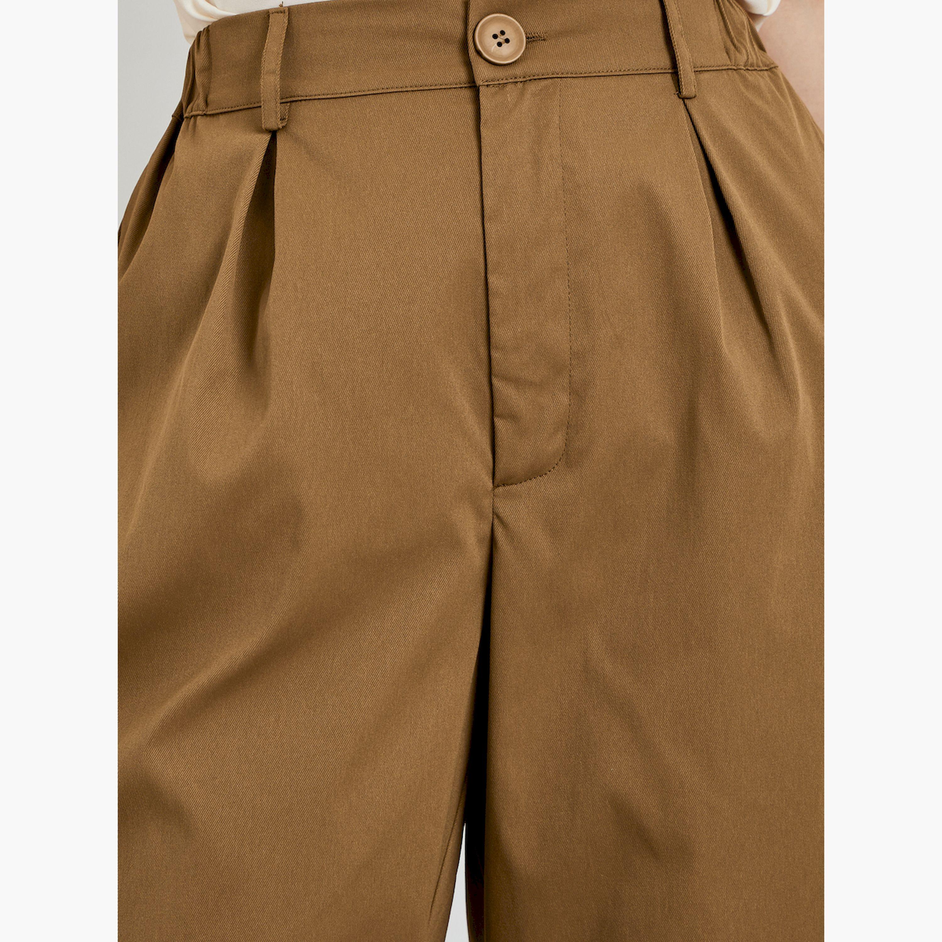 بنطال بيج بليسيه وأرجل واسعة-women-clothing-bottoms-trousers-image-5