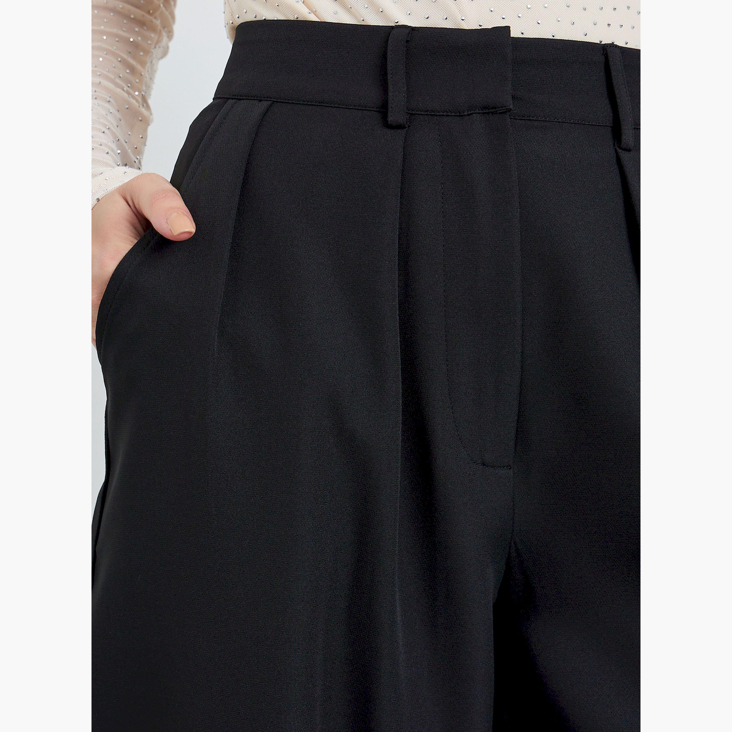 بنطال أسود قصة باريل سادة-women-clothing-bottoms-trousers-image-3