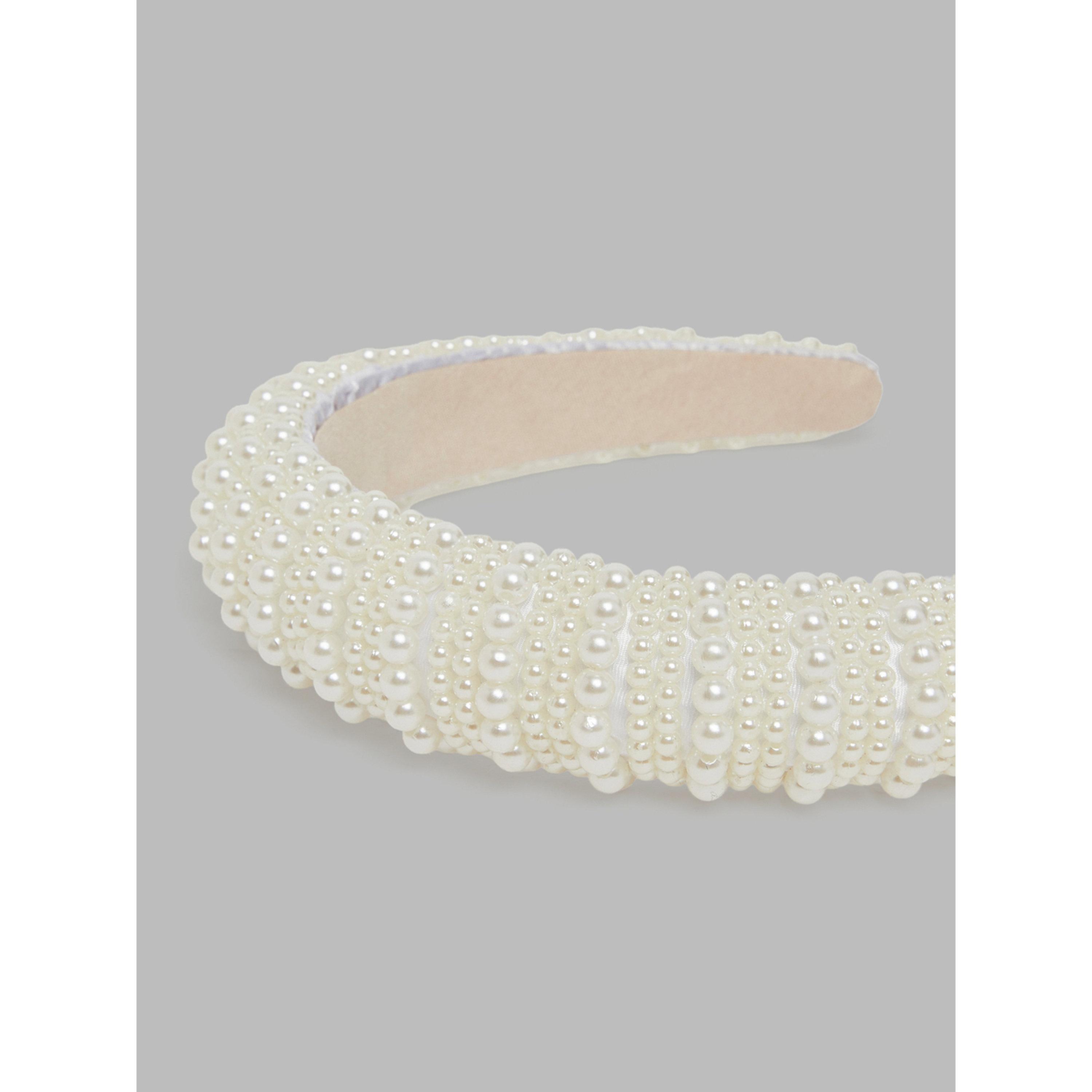 Styli White Pearl Embellished Headband-women-hairaccessories-bands-image-3