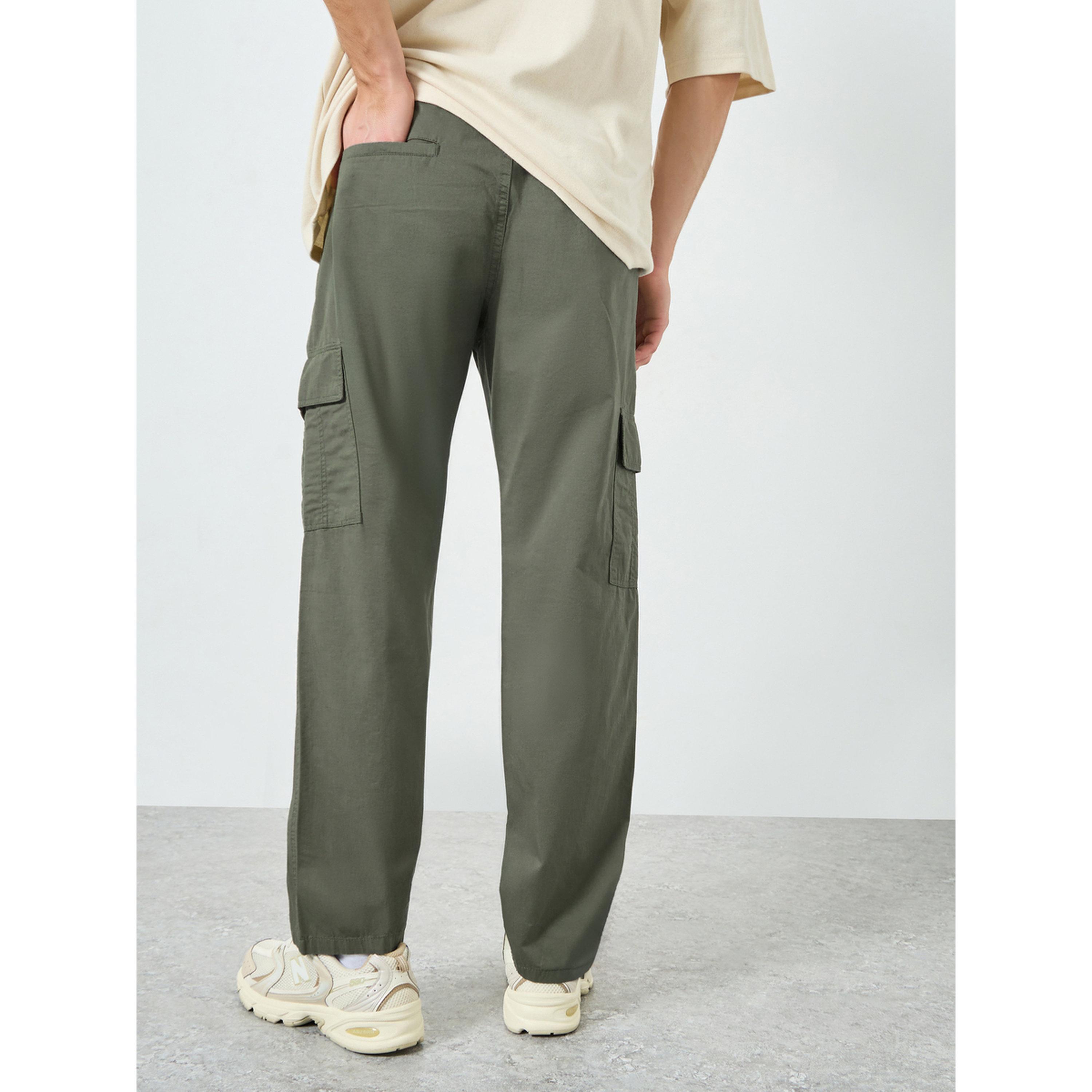 بنطال كارجو قطن بقصة مريحة-men-clothing-bottoms-trousersandchinos-trousers-image-5