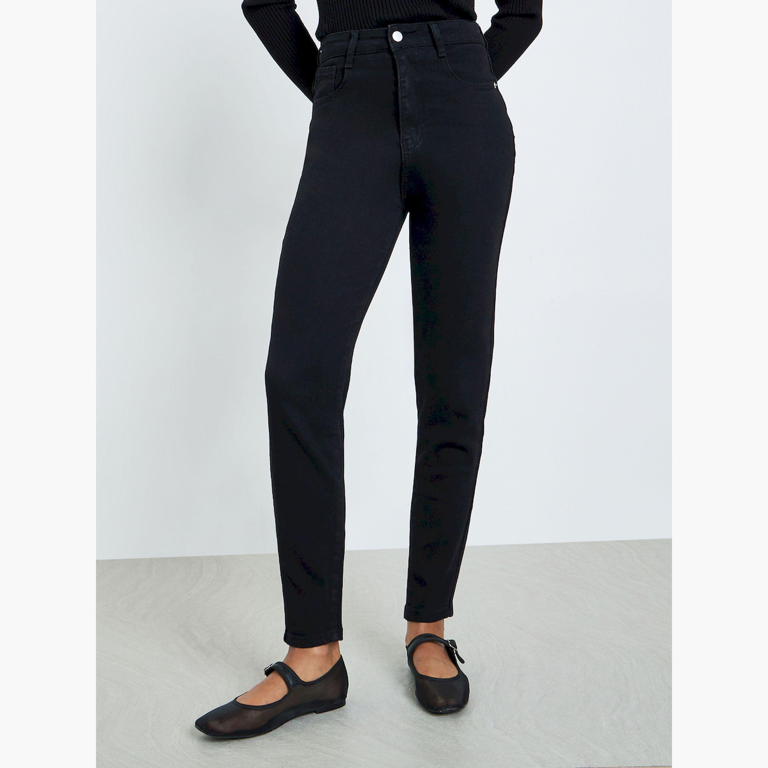 بنطال جينز ضيق بخصر مرتفع-women-clothing-bottoms-jeans-image-1