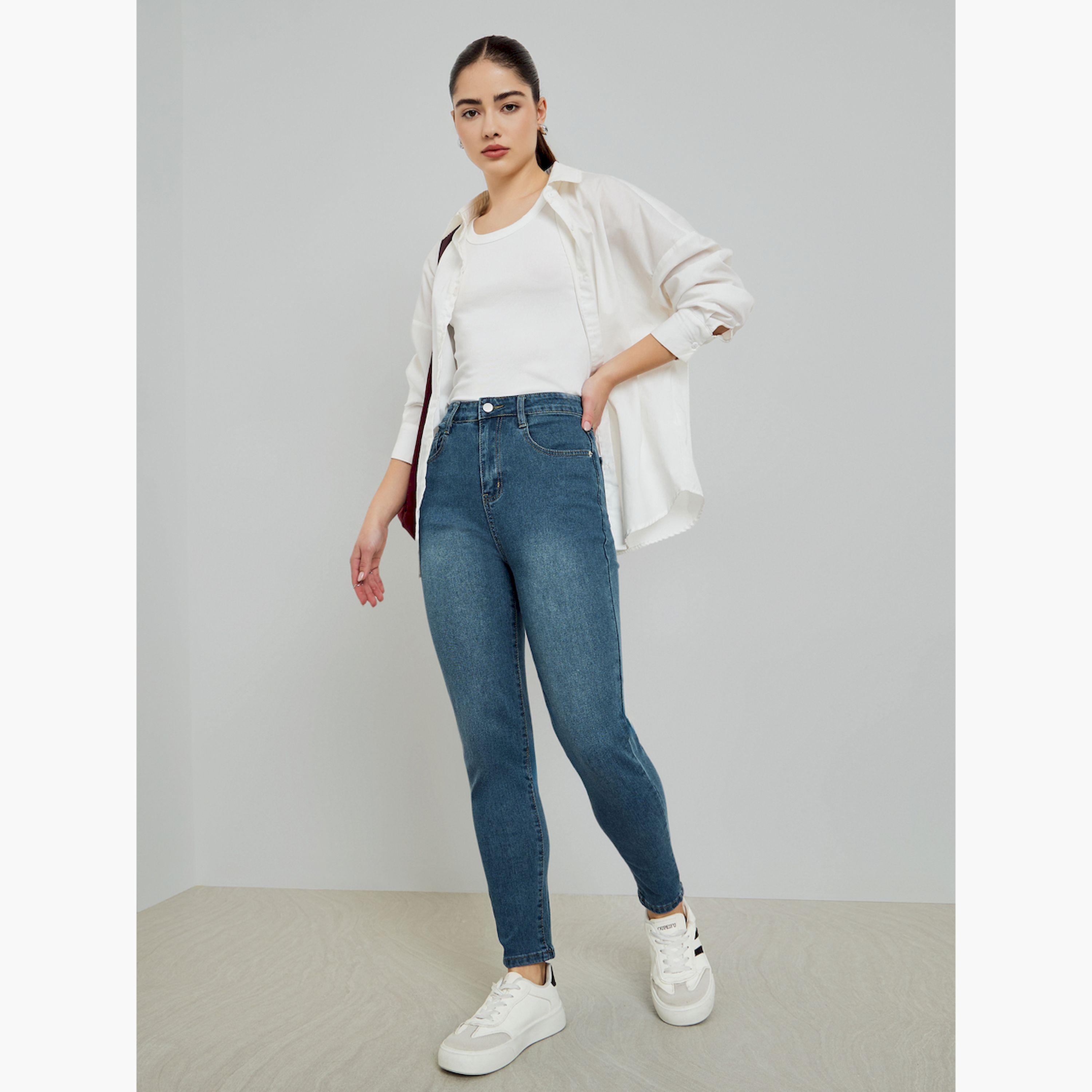 بنطال جينز نسائي ضيق بخصر مرتفع-women-clothing-bottoms-jeans-image-2