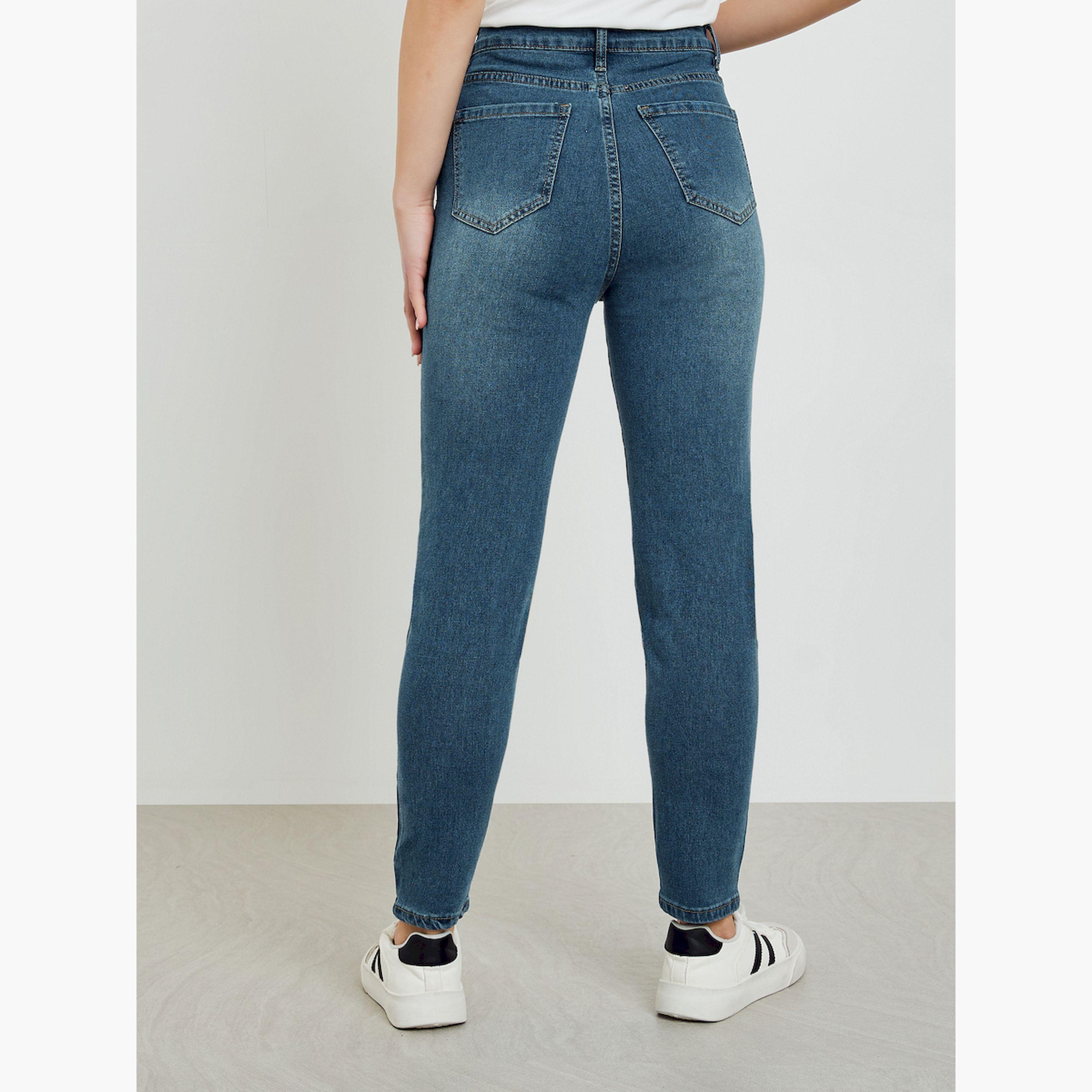 بنطال جينز نسائي ضيق بخصر مرتفع-women-clothing-bottoms-jeans-image-4