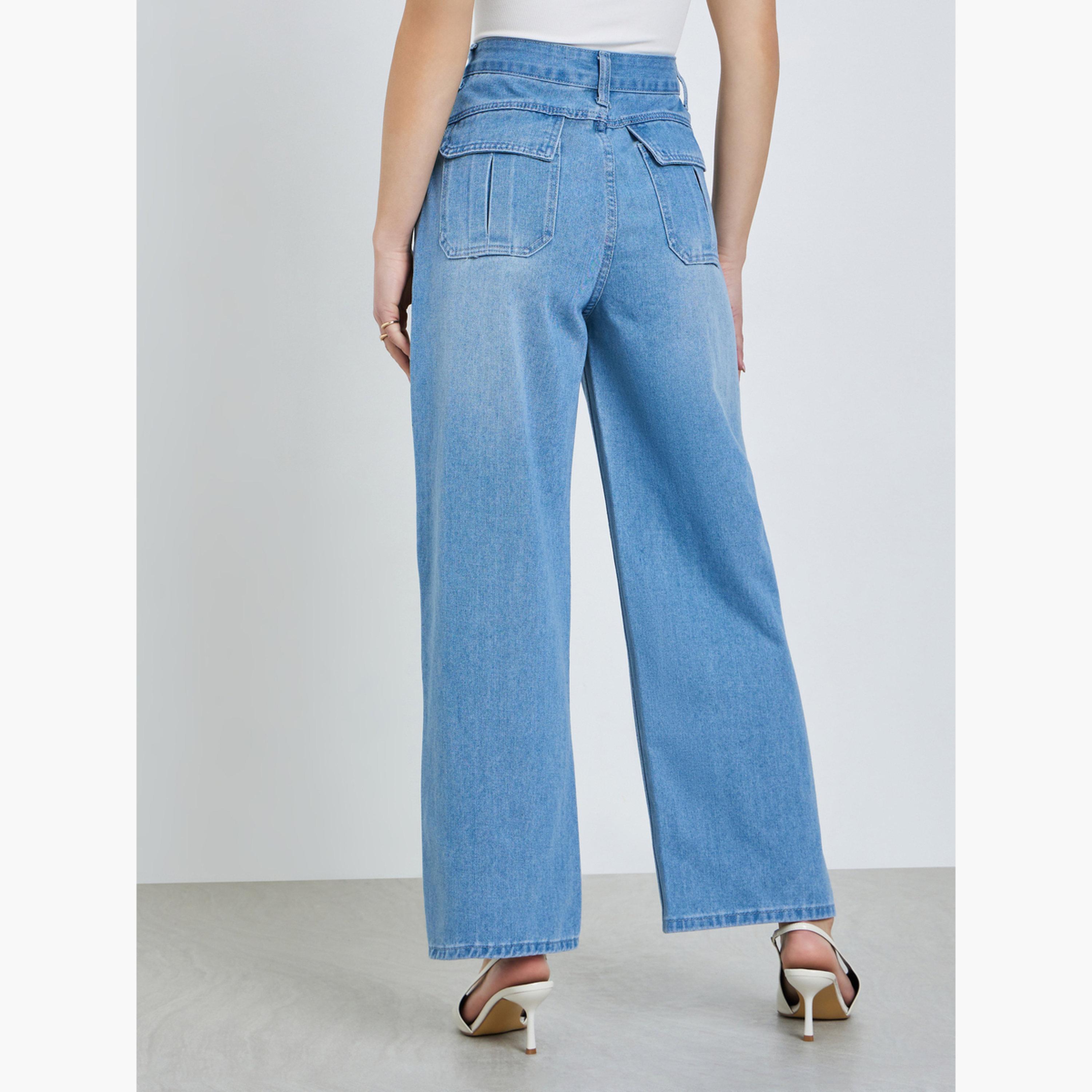 Styli Women Barrel Fit Jeans with Pockets-women-clothing-bottoms-jeans-image-3