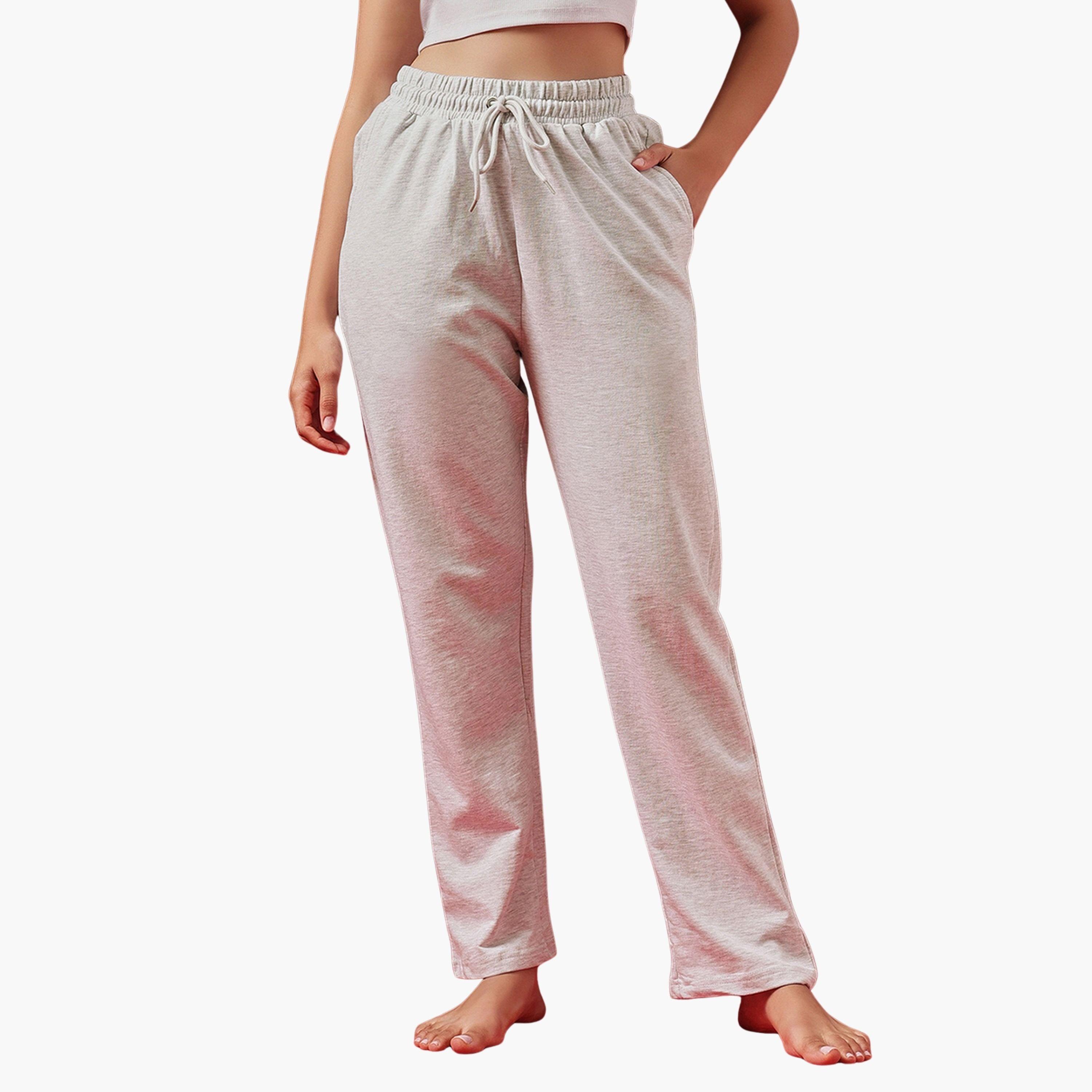 Clovia Solid Terry Cotton Pyjama-women-clothing-nightwear-pyjamas-bottoms-image-1