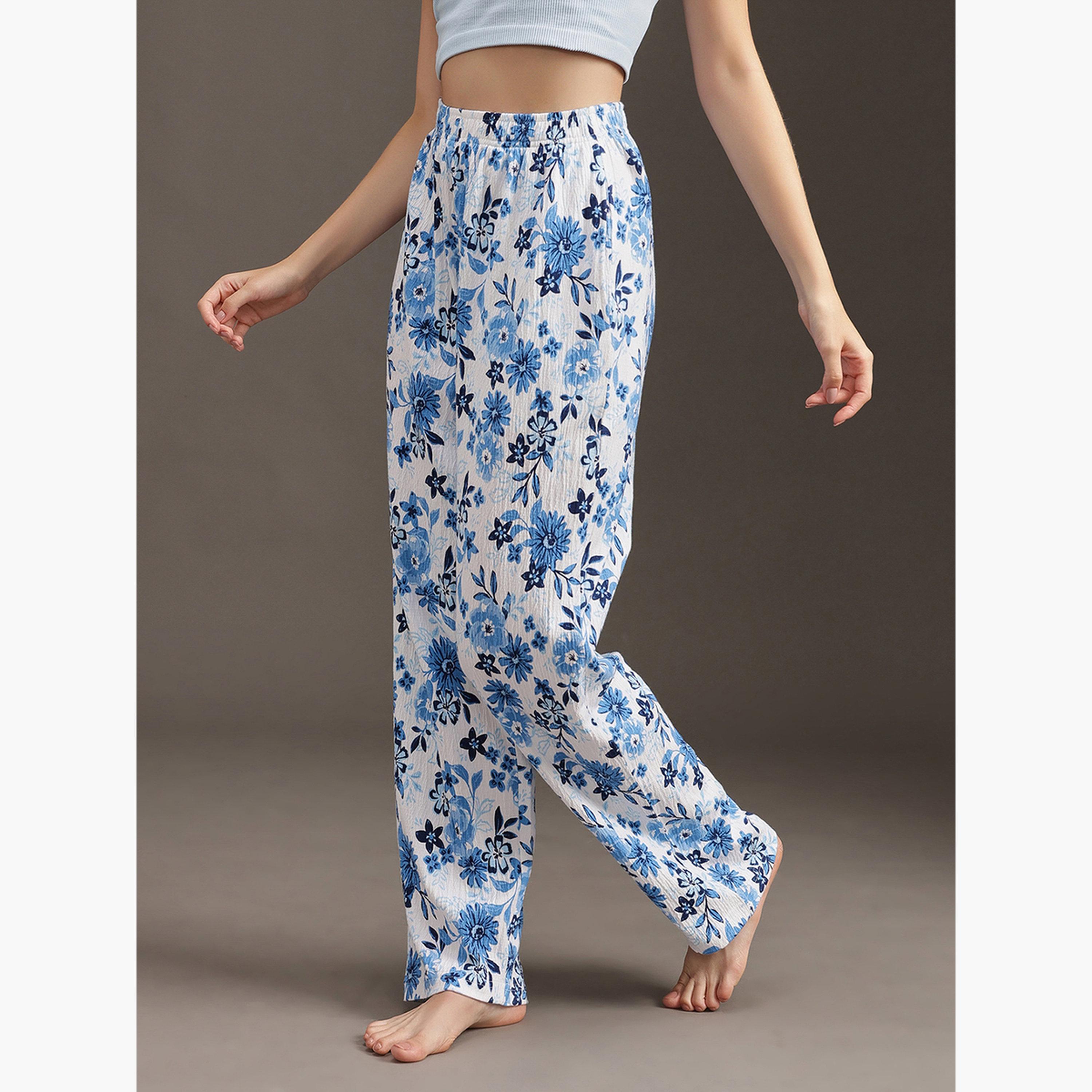 Clovia Floral Print Cotton Pyjama-women-clothing-nightwear-pyjamas-bottoms-image-5