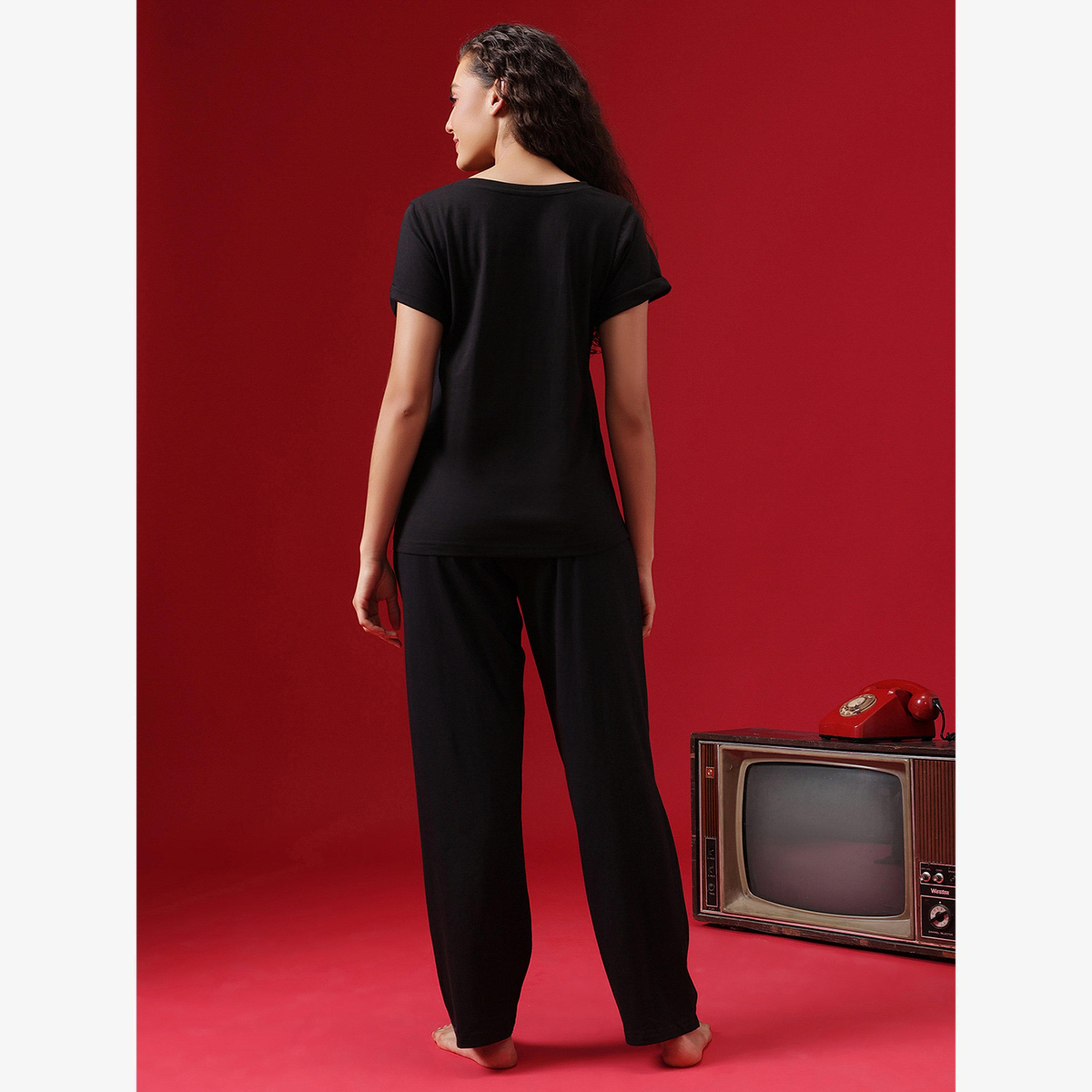 فستان طويل بلا أكمام بورغندي-women-clothing-nightwear-pyjamas-longsets-image-5