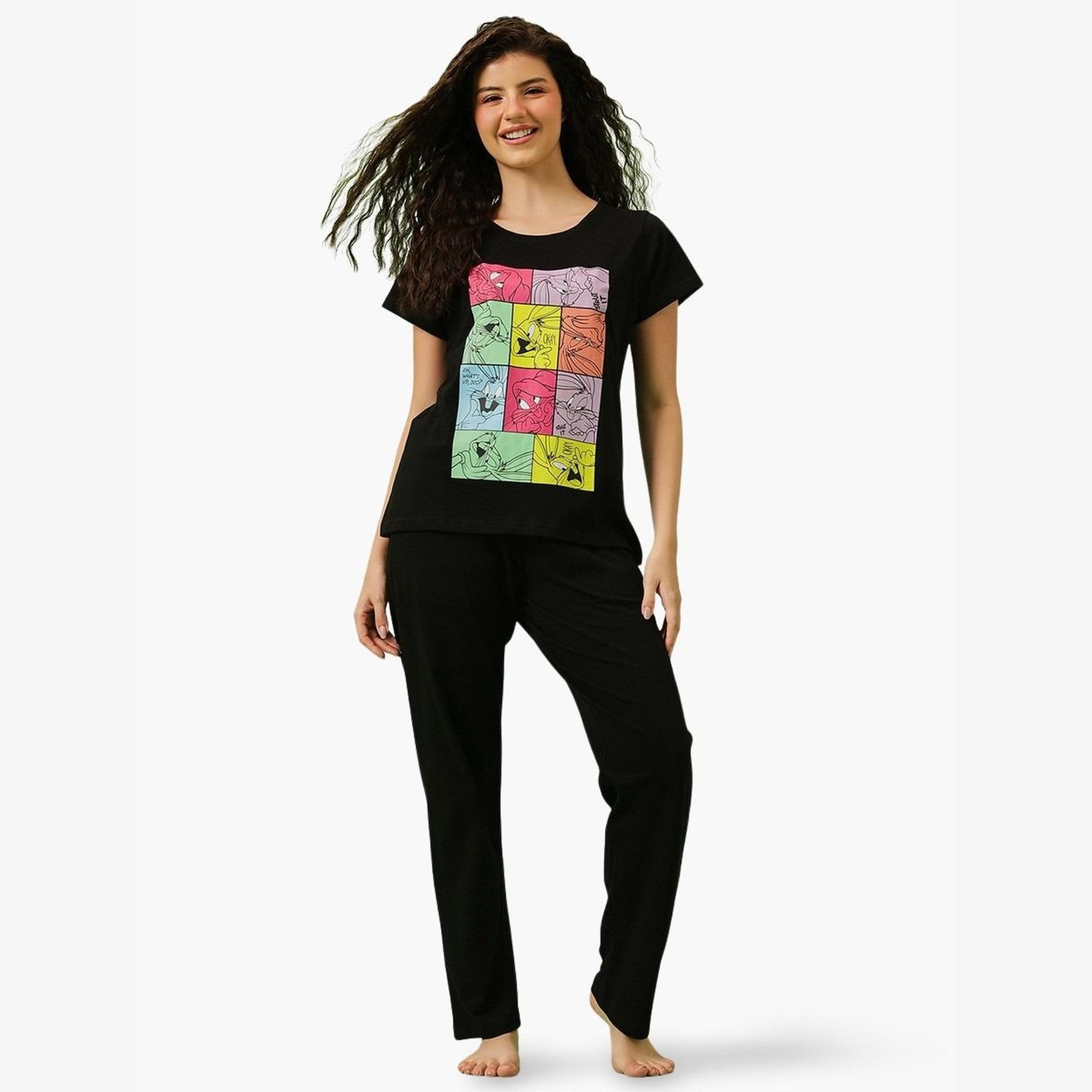فستان طويل بلا أكمام بورغندي-women-clothing-nightwear-pyjamas-longsets-image-1