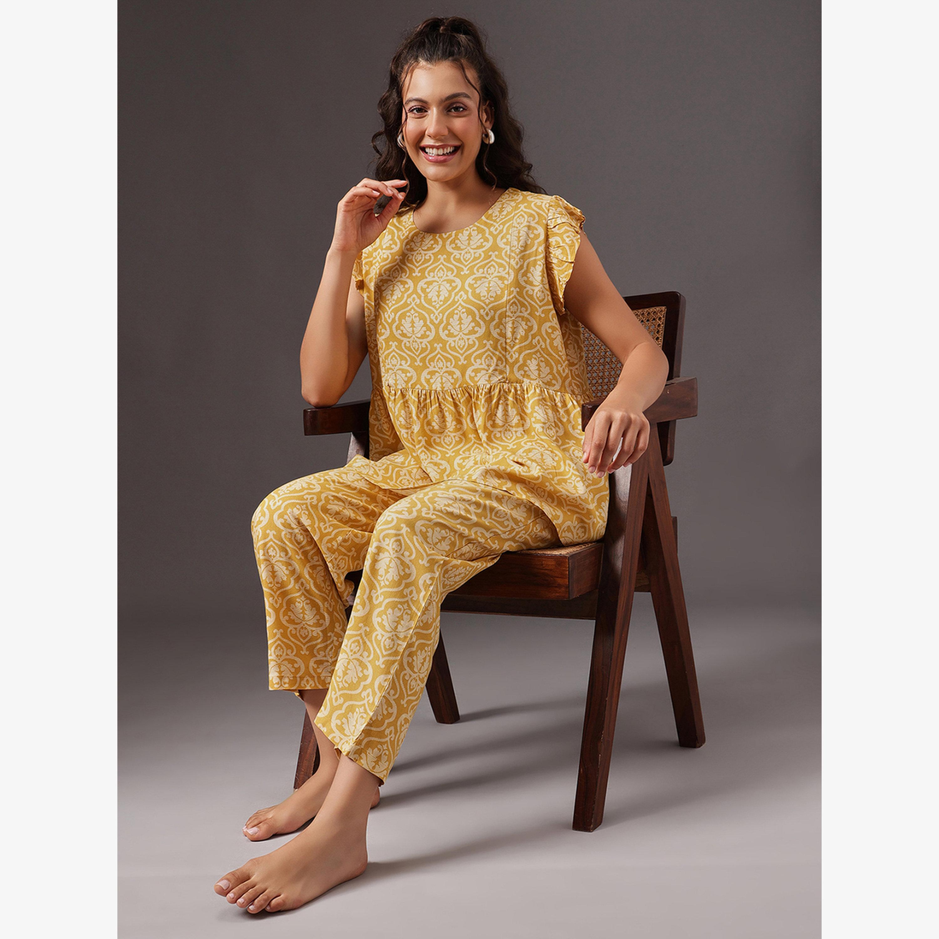 فستان طويل بلا أكمام بورغندي-women-clothing-nightwear-pyjamas-longsets-image-2