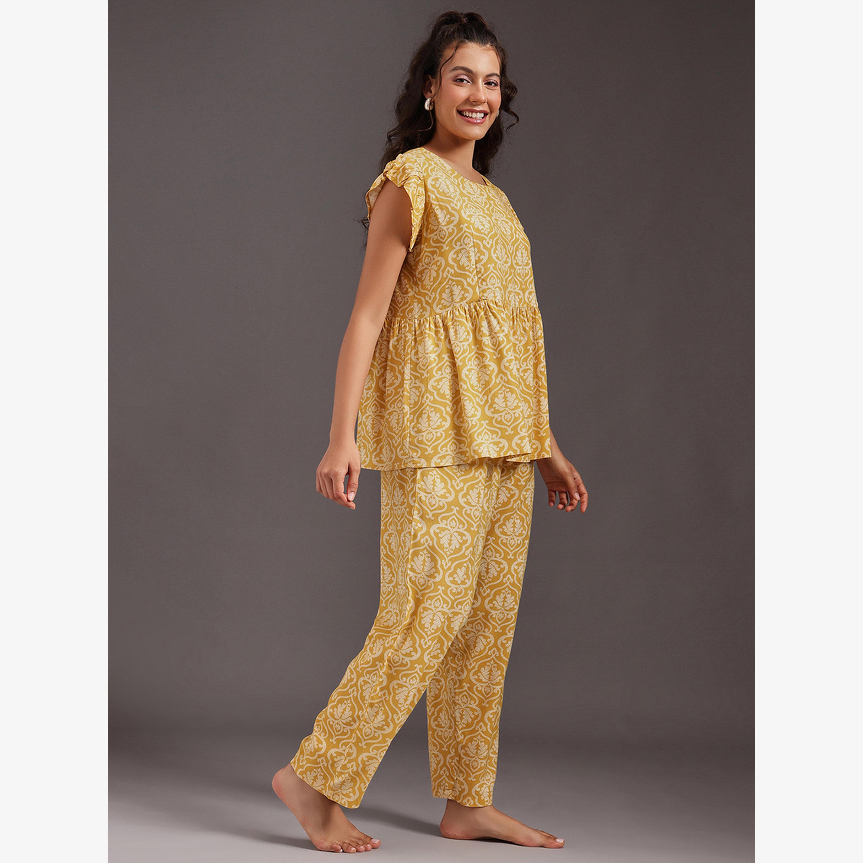 فستان طويل بلا أكمام بورغندي-women-clothing-nightwear-pyjamas-longsets-image-3