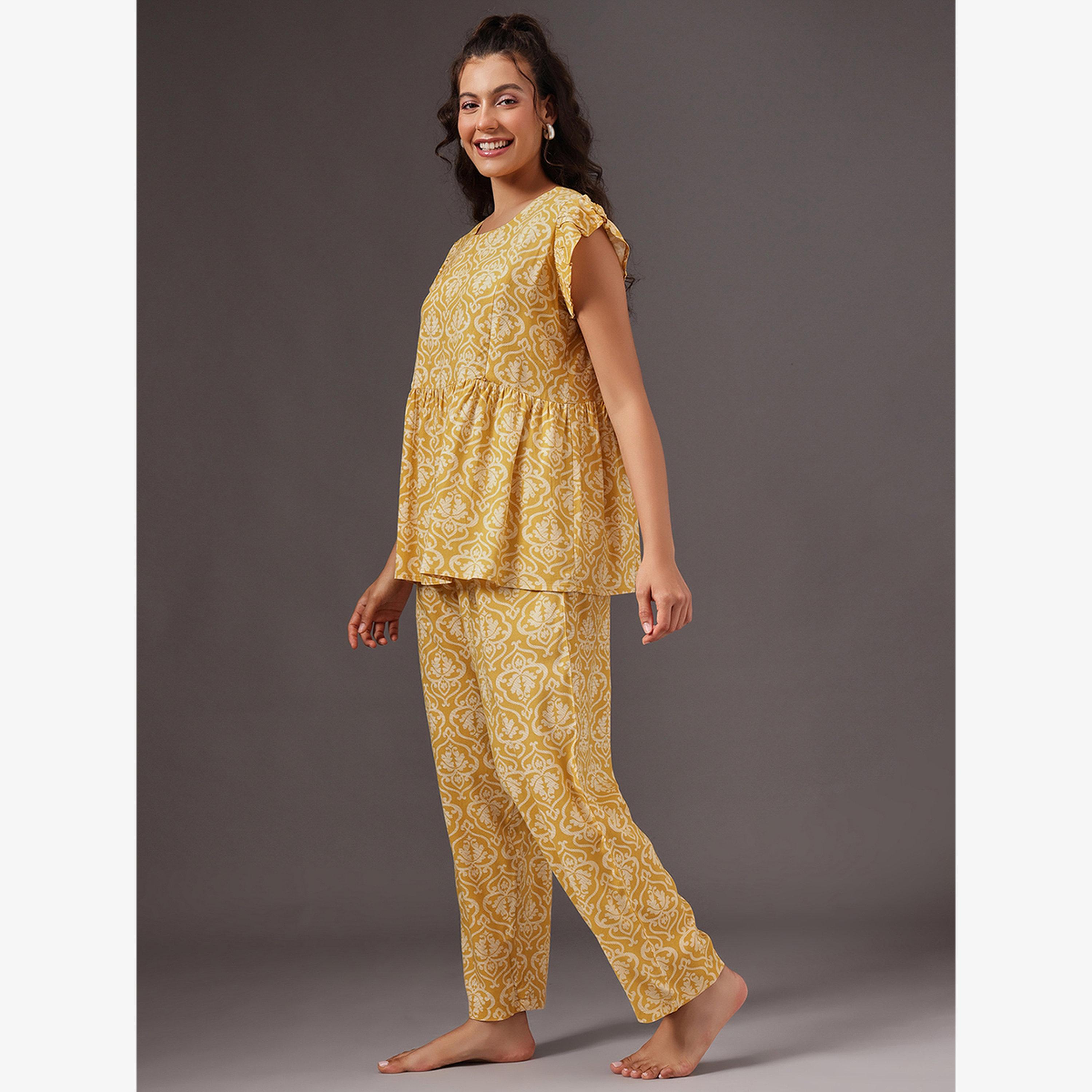 فستان طويل بلا أكمام بورغندي-women-clothing-nightwear-pyjamas-longsets-image-4