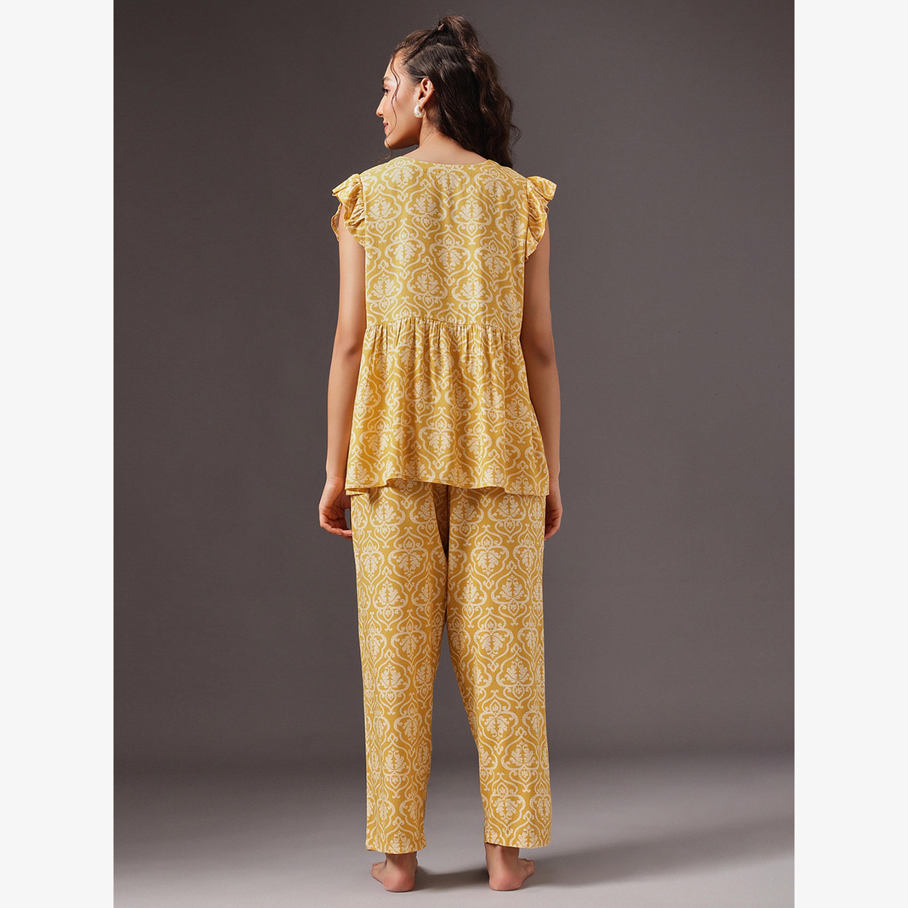 فستان طويل بلا أكمام بورغندي-women-clothing-nightwear-pyjamas-longsets-image-5