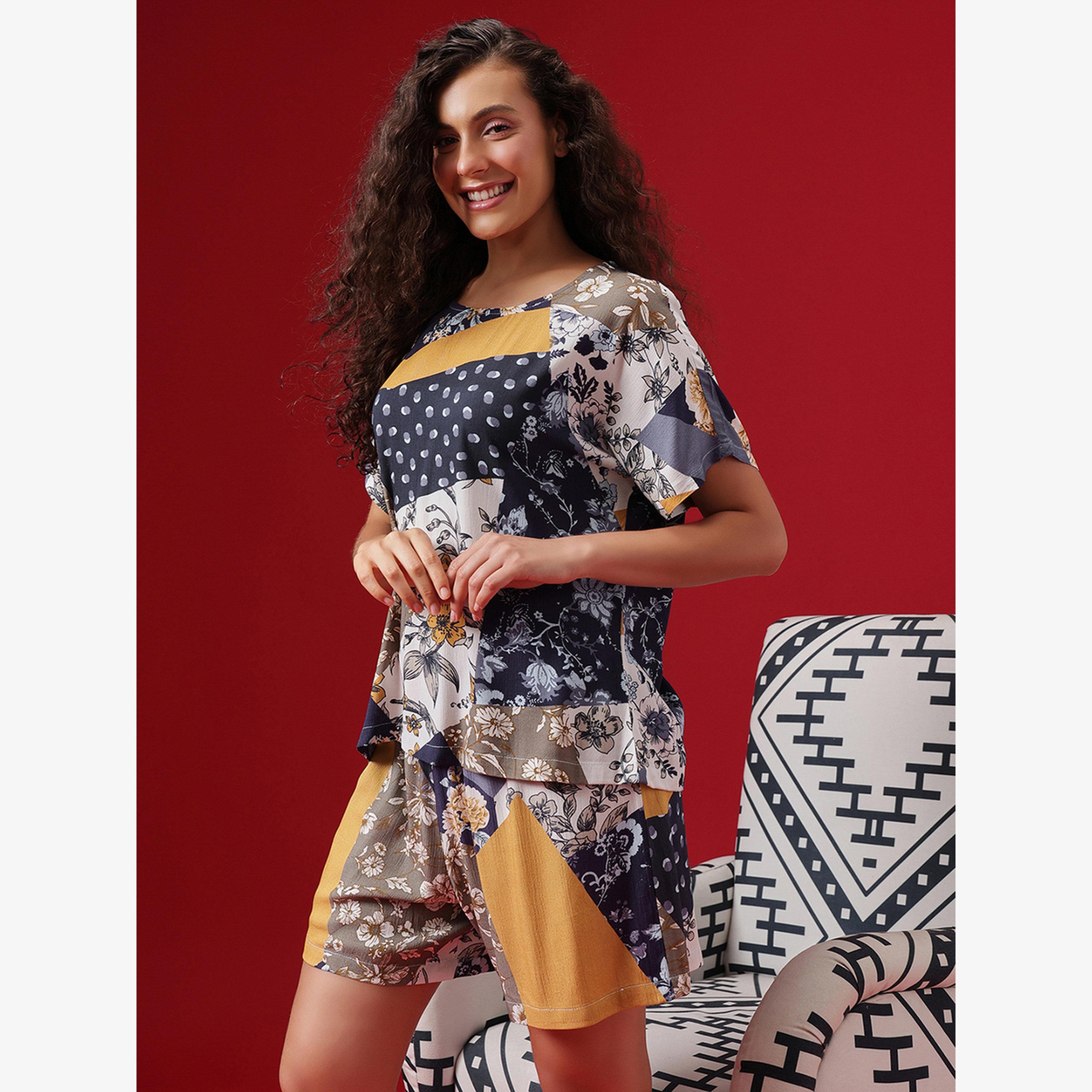 فستان طويل بلا أكمام بورغندي-women-clothing-nightwear-pyjamas-shortsets-image-4