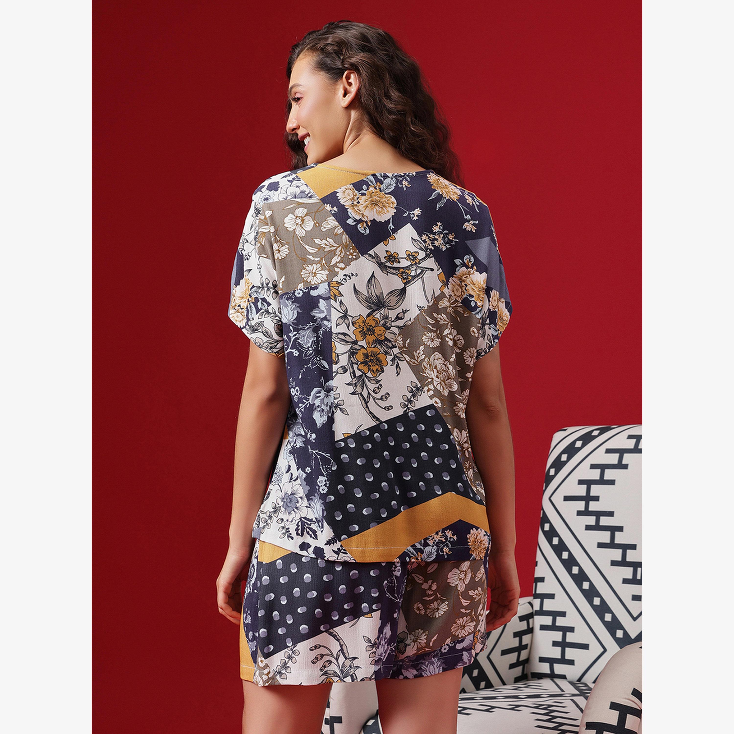 فستان طويل بلا أكمام بورغندي-women-clothing-nightwear-pyjamas-shortsets-image-3