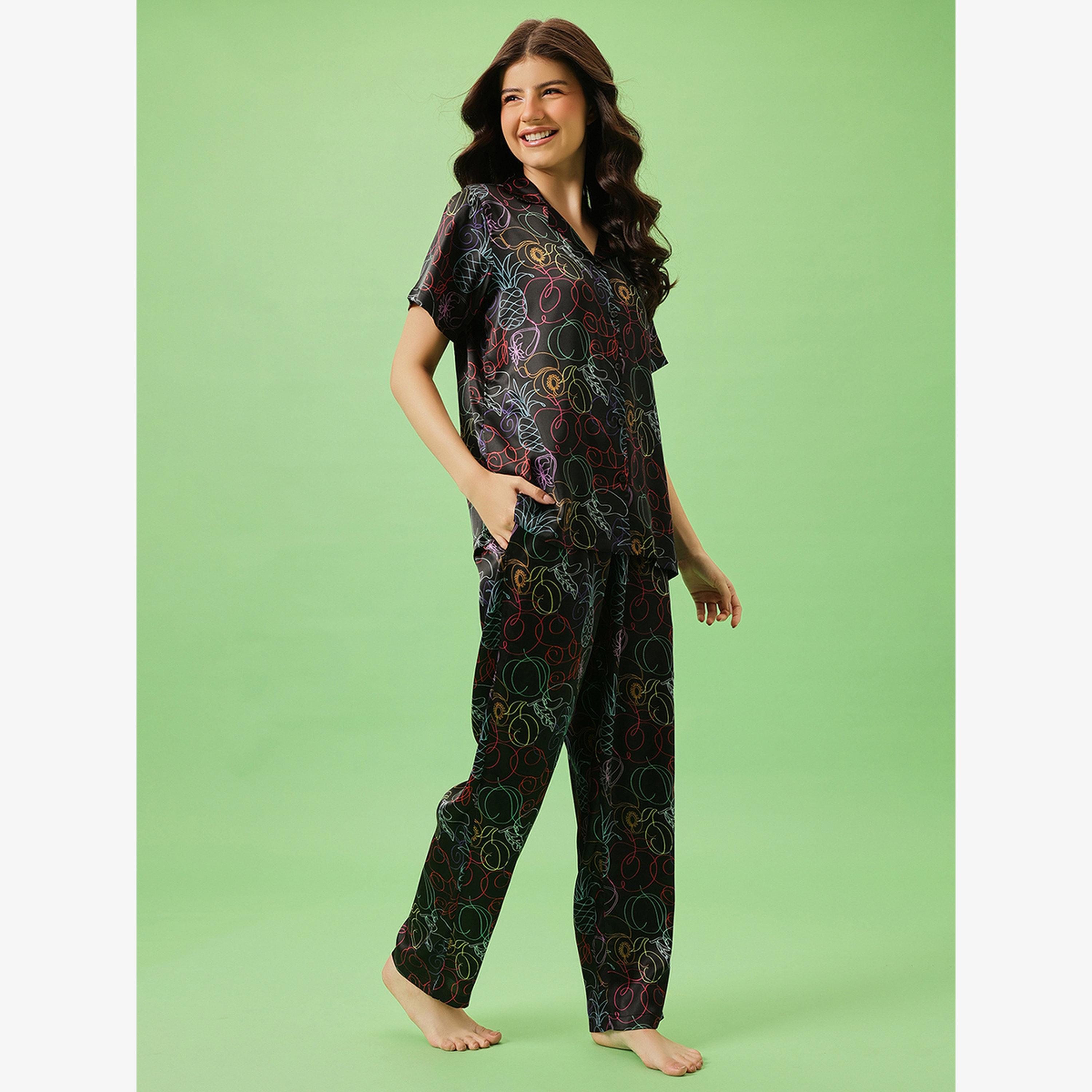 فستان طويل بلا أكمام بورغندي-women-clothing-nightwear-pyjamas-longsets-image-4