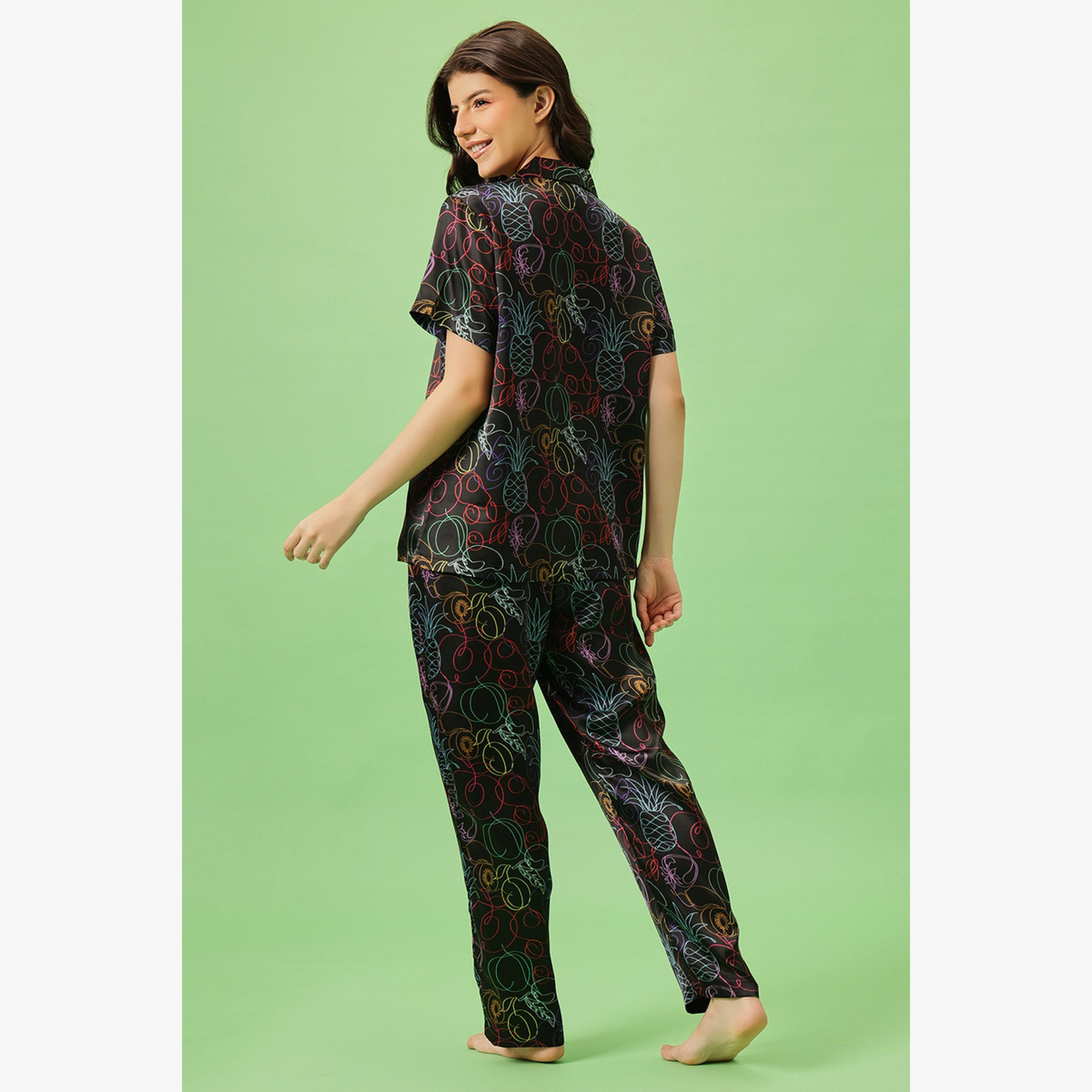 فستان طويل بلا أكمام بورغندي-women-clothing-nightwear-pyjamas-longsets-image-6