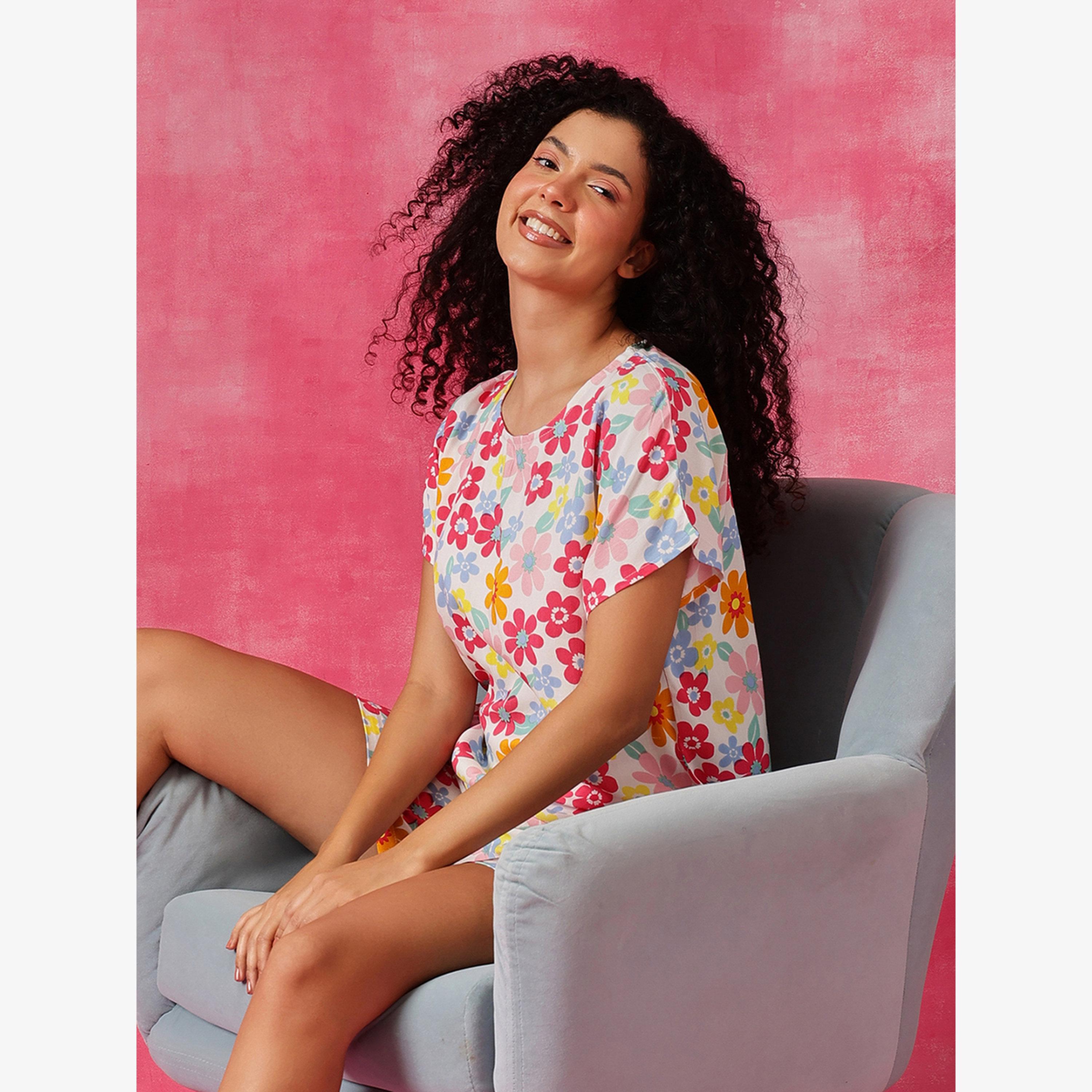 فستان طويل بلا أكمام بورغندي-women-clothing-nightwear-pyjamas-shortsets-image-3