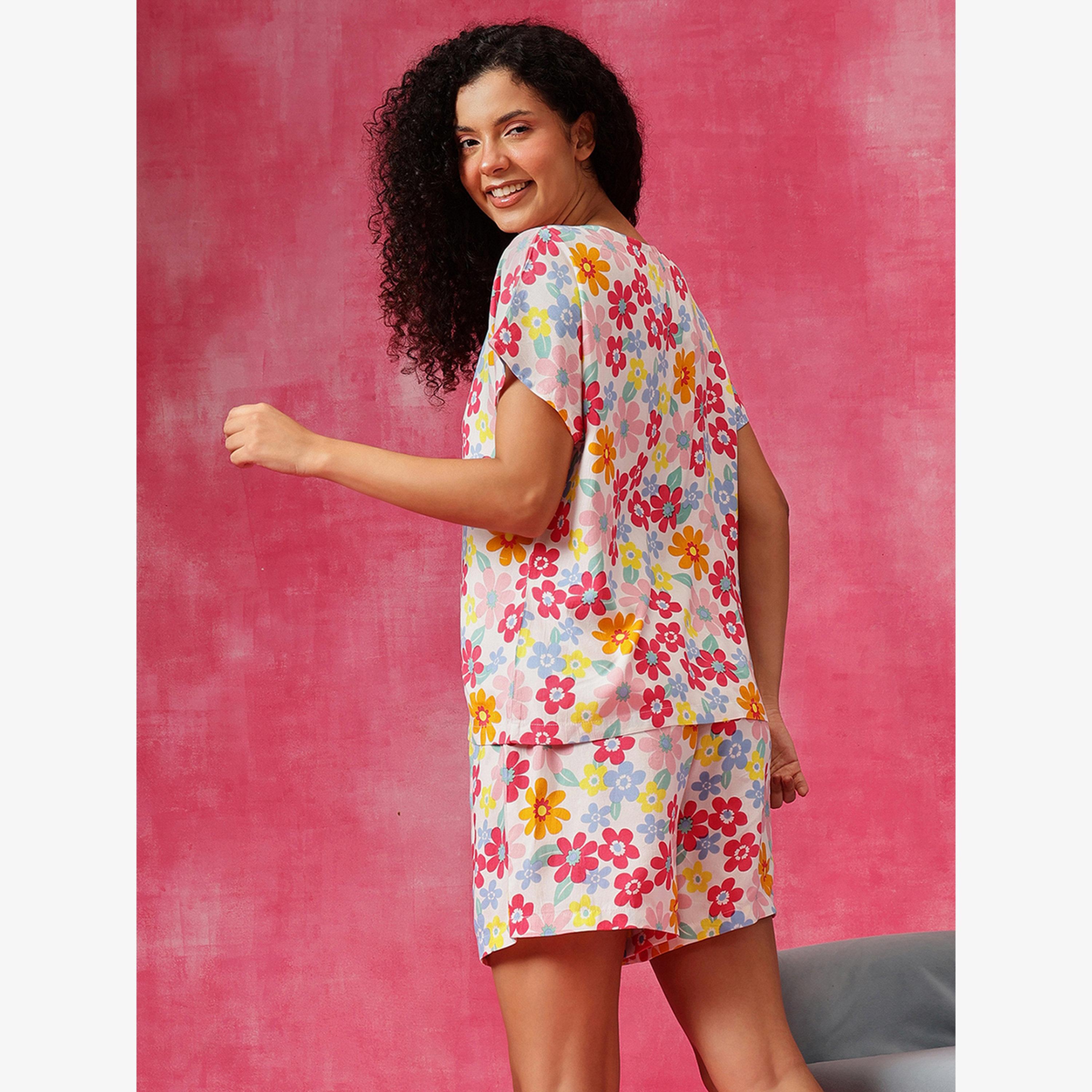 فستان طويل بلا أكمام بورغندي-women-clothing-nightwear-pyjamas-shortsets-image-2