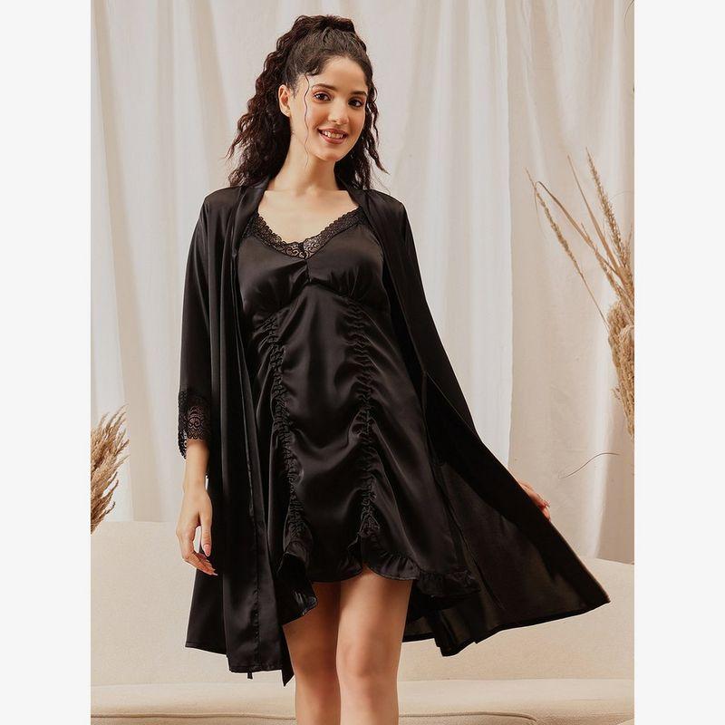 فستان طويل بلا أكمام بورغندي-women-clothing-nightwear-robes-image-3