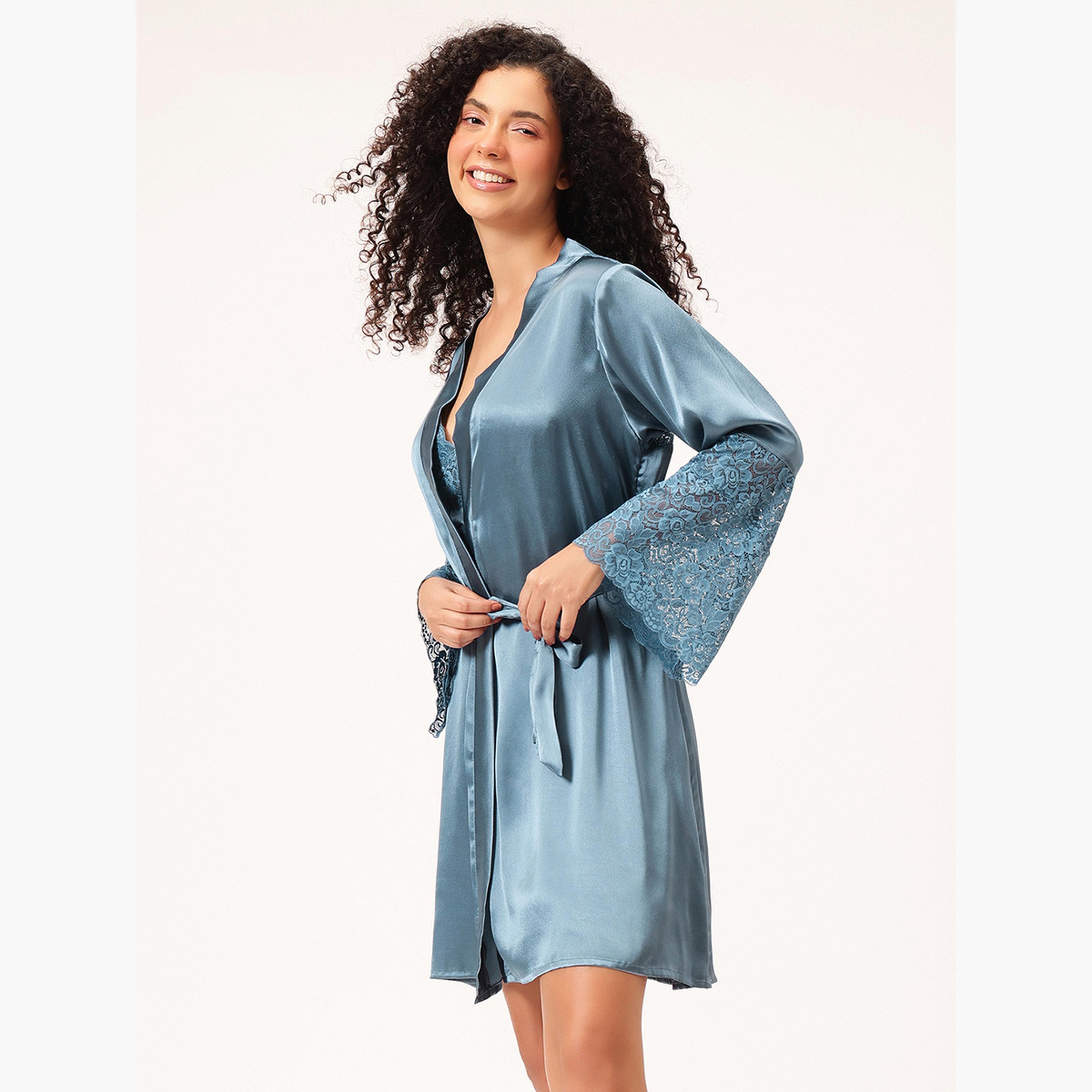 فستان طويل بلا أكمام بورغندي-women-clothing-nightwear-robes-image-4