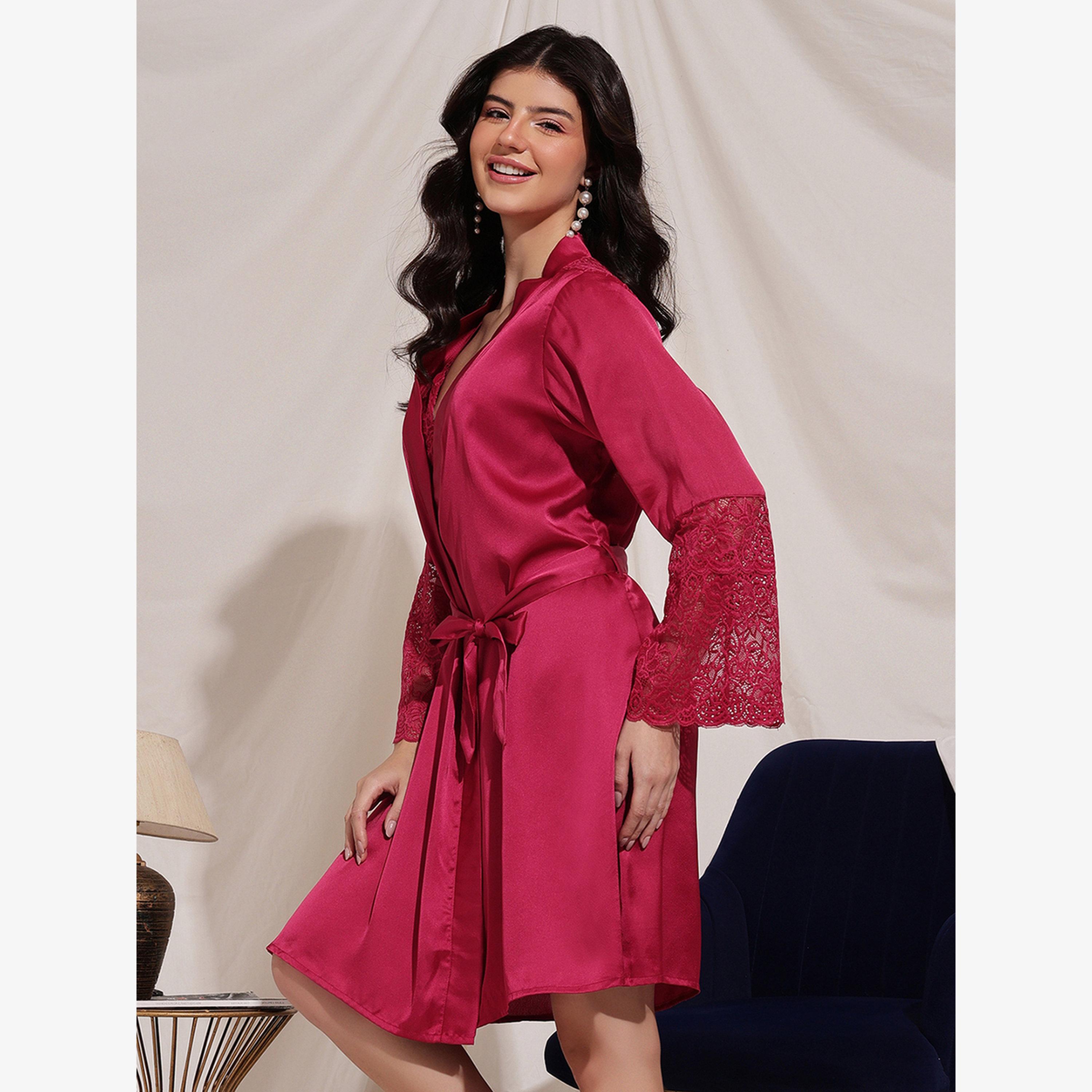 فستان طويل بلا أكمام بورغندي-women-clothing-nightwear-robes-image-2