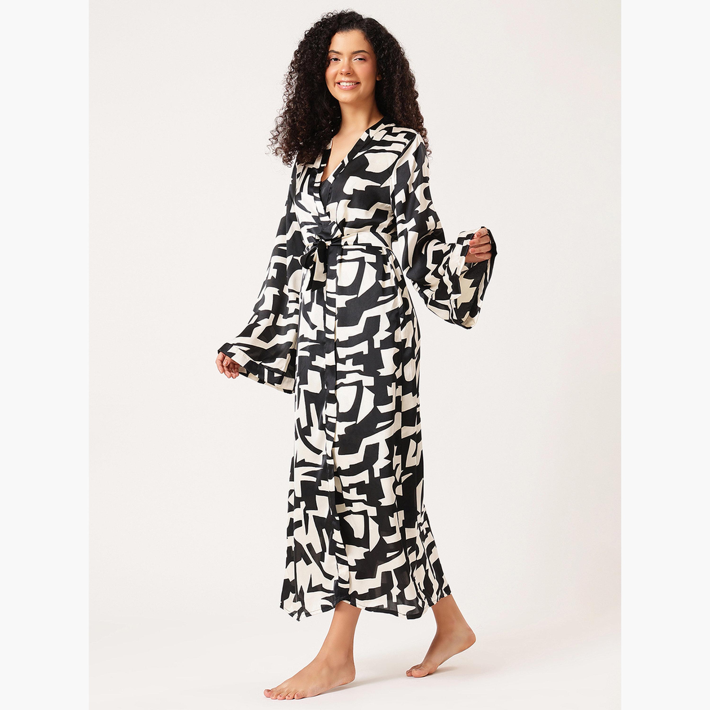 فستان طويل بلا أكمام بورغندي-women-clothing-nightwear-robes-image-5
