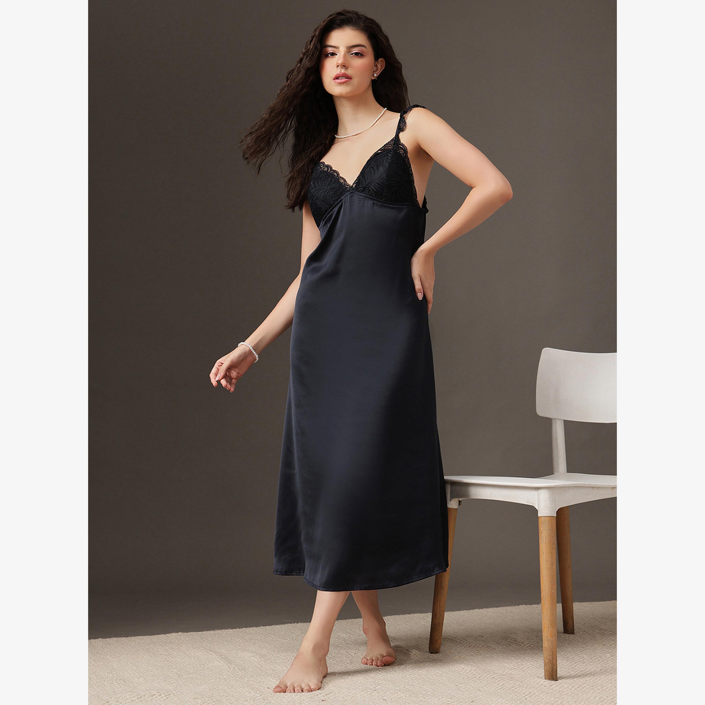 فستان طويل بلا أكمام بورغندي-women-clothing-nightwear-robes-image-3