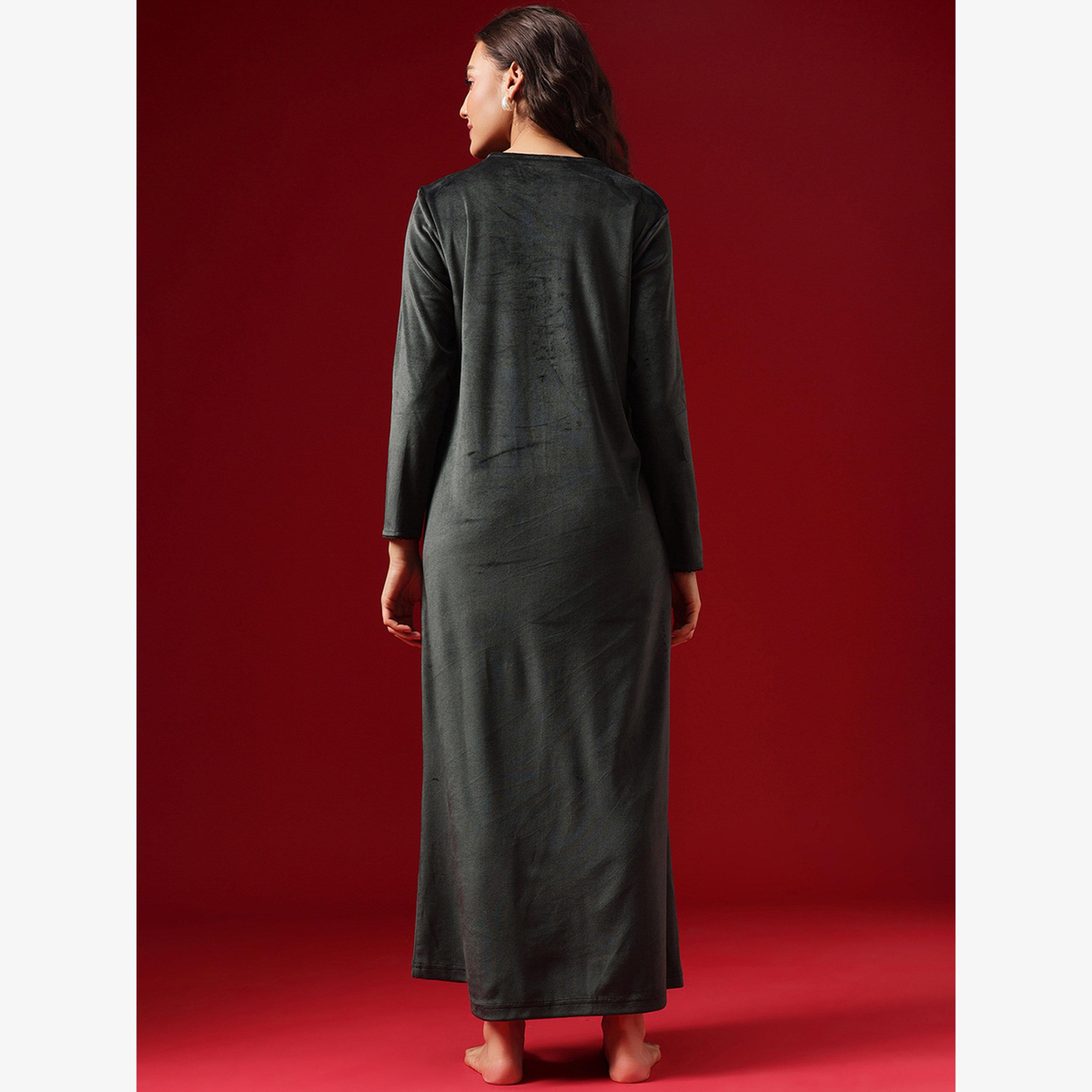 فستان طويل بلا أكمام بورغندي-women-clothing-nightwear-nighties-image-5