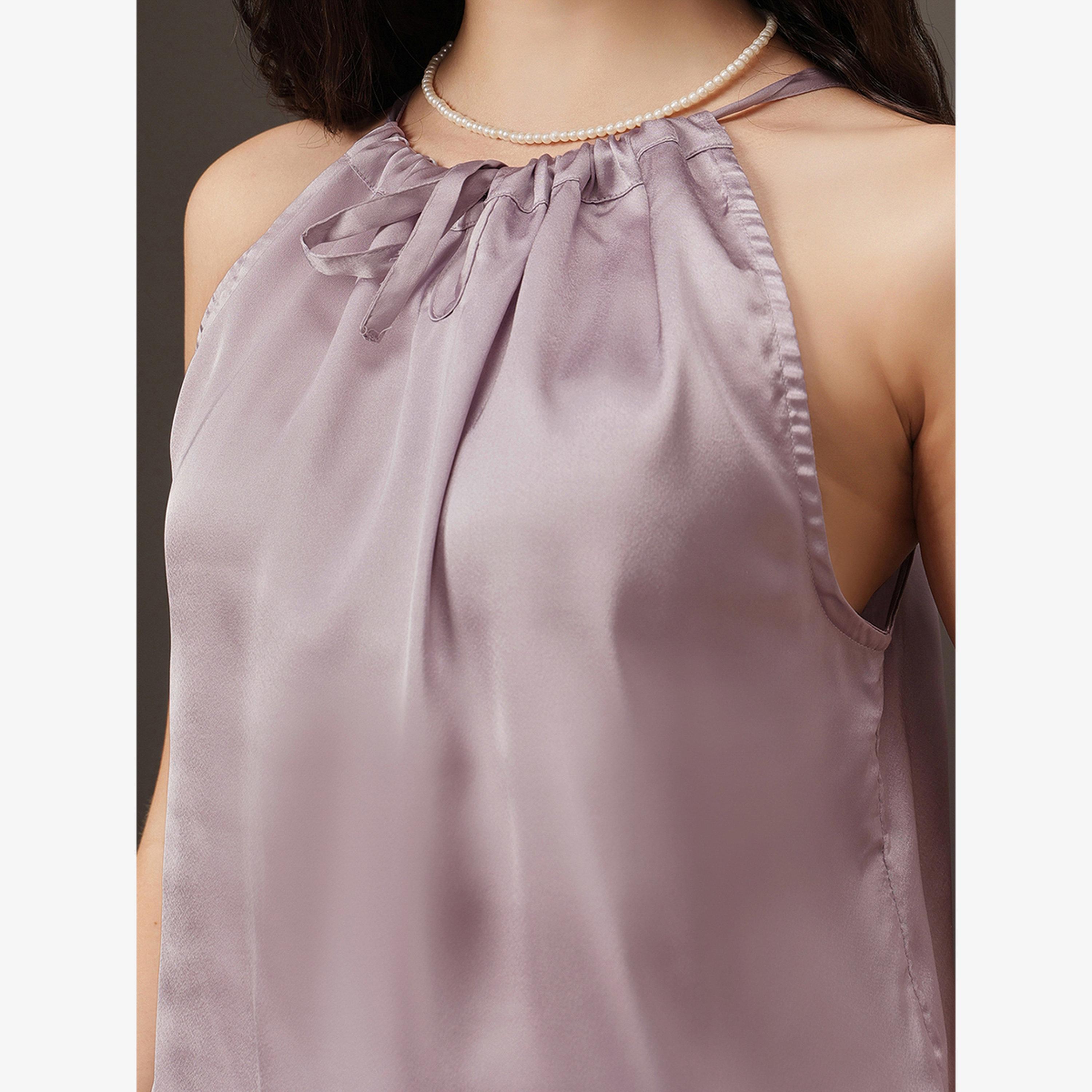 فستان طويل بلا أكمام بورغندي-women-clothing-nightwear-pyjamas-longsets-image-3