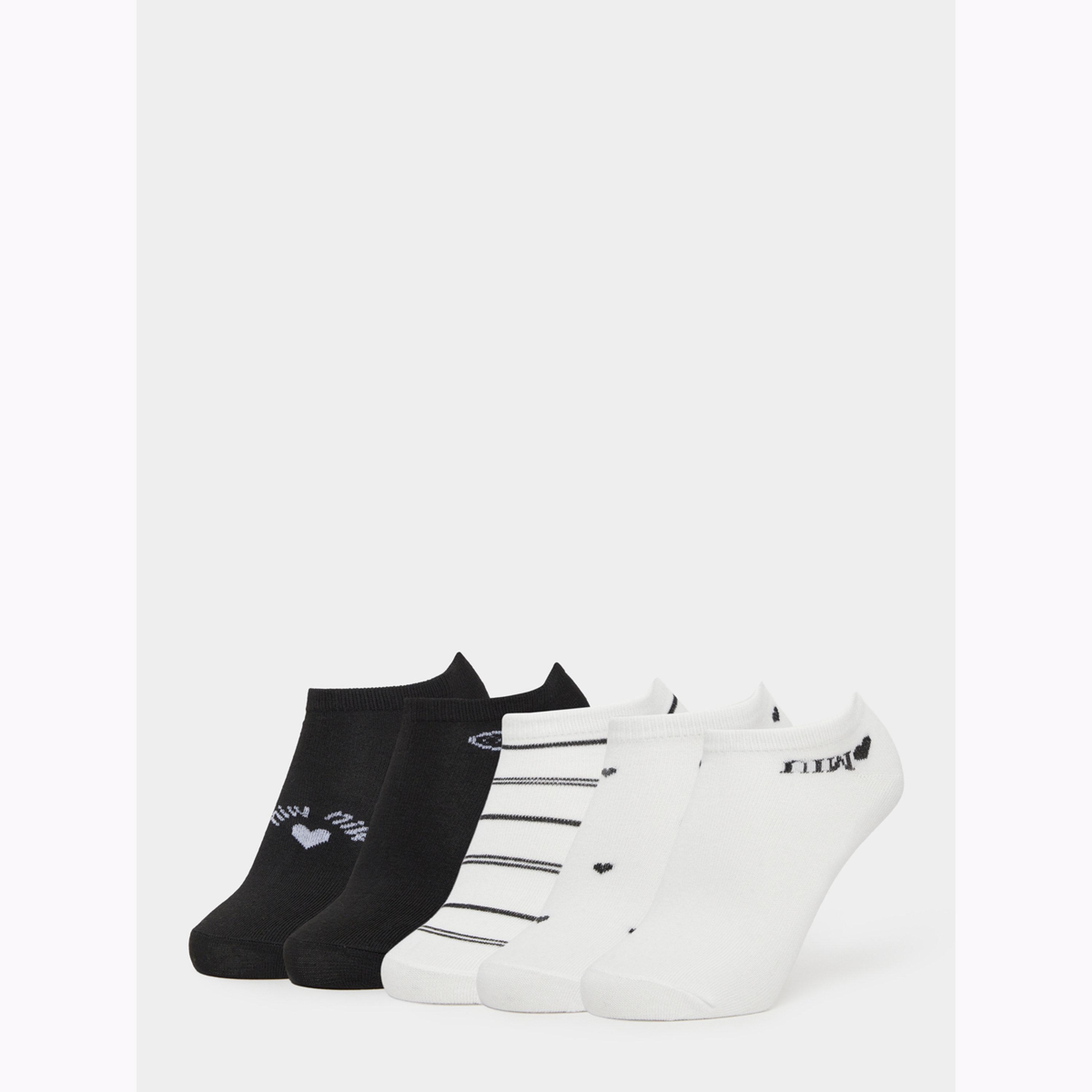 Styli Pack of 5 - Printed Ankle Socks-women-socksandstockings-image-1