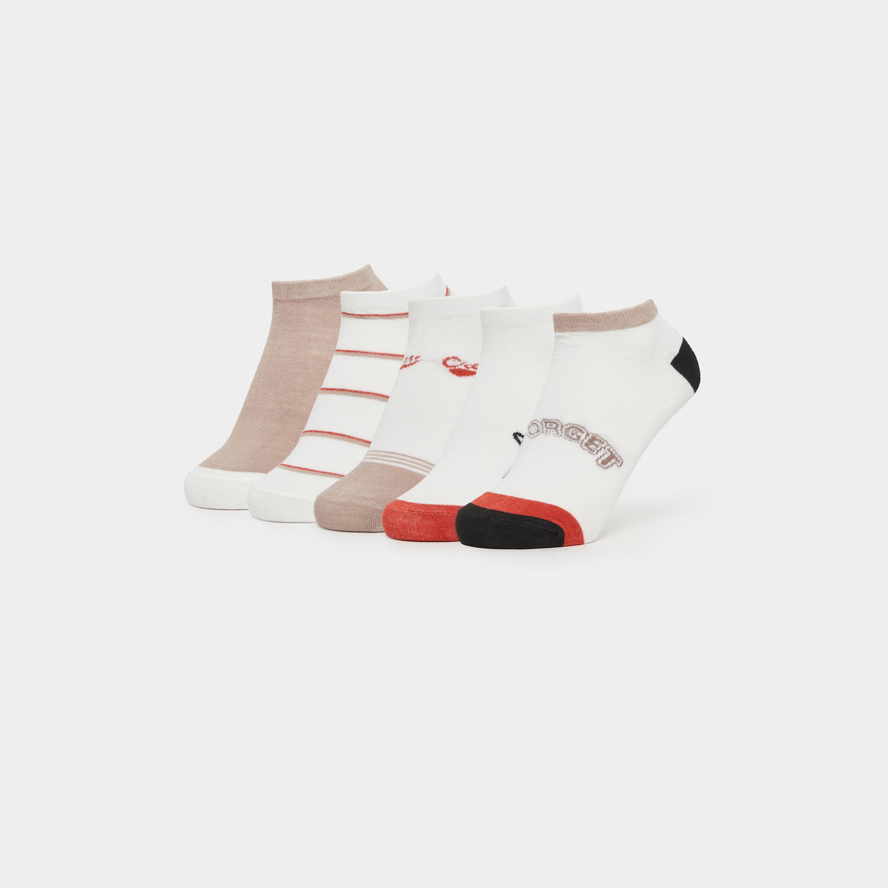 طقم من جوارب كاحل مطبوعة 5 قطع-women-socksandstockings-image-1