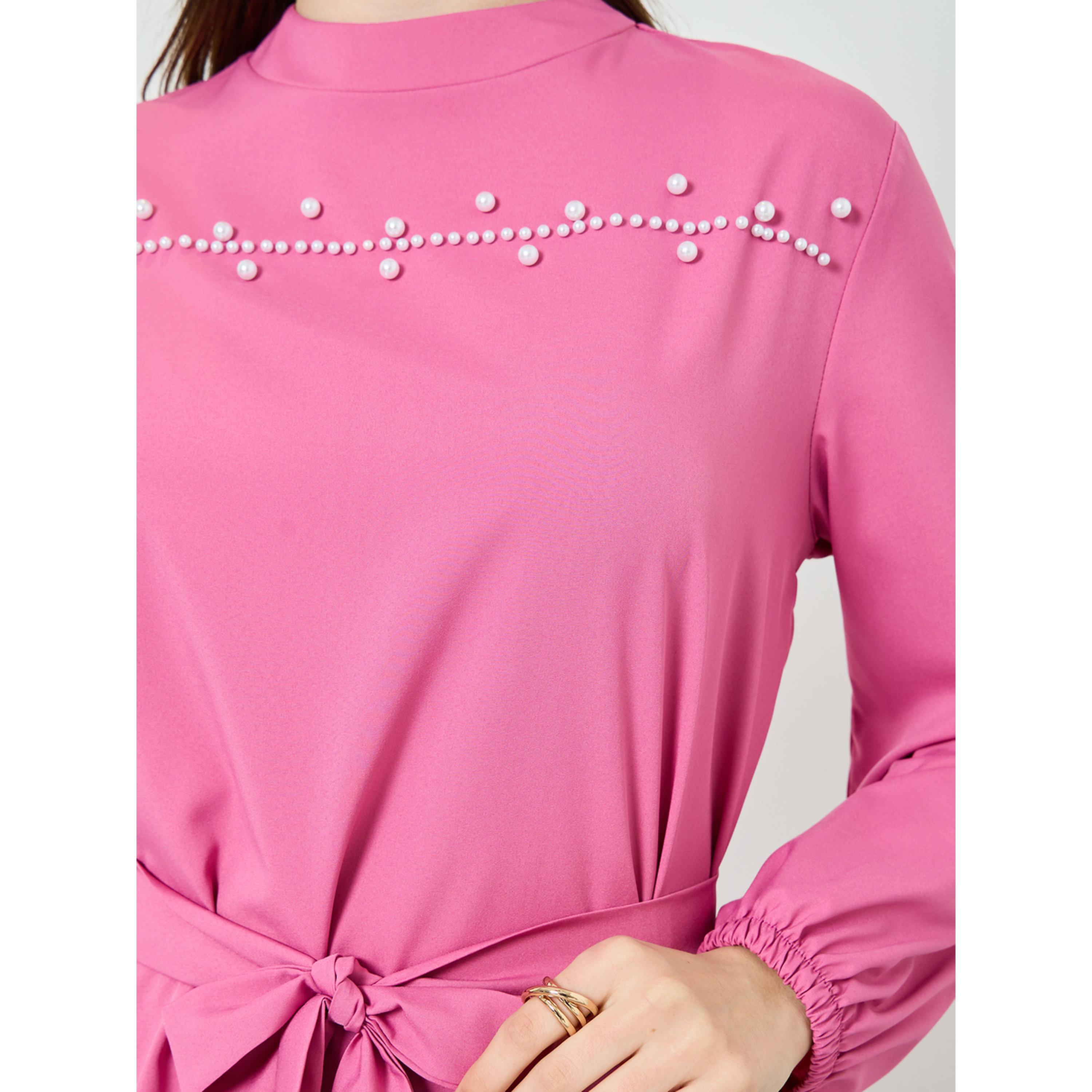 Styli Women Pearl Embellished Top and Maxi Skirt Co-Ords-women-clothing-coordsets-image-4