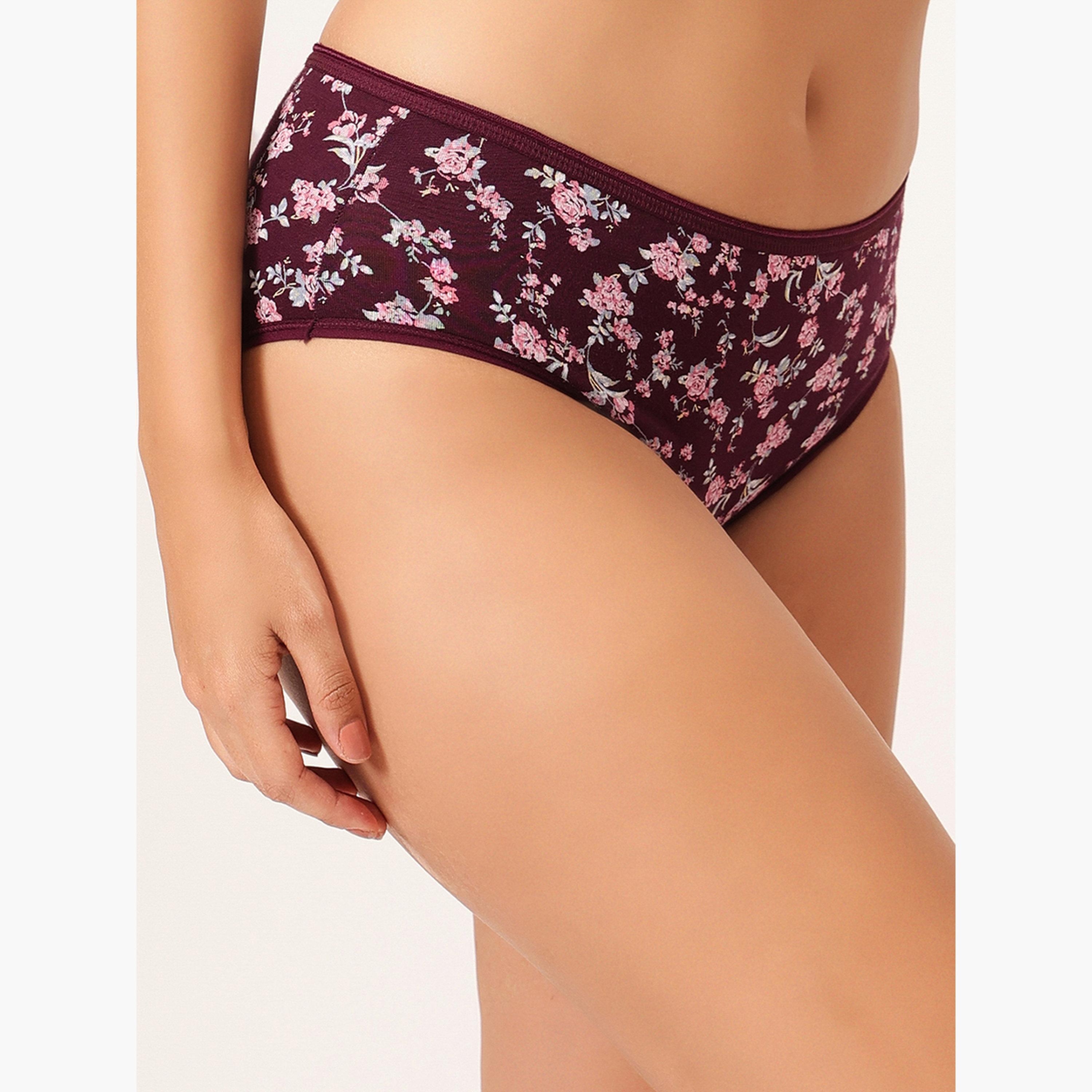 Clovia Pack of 3 - Mid-Waist Printed Hipster Panties - Cotton-women-clothing-lingerie-panties-image-3