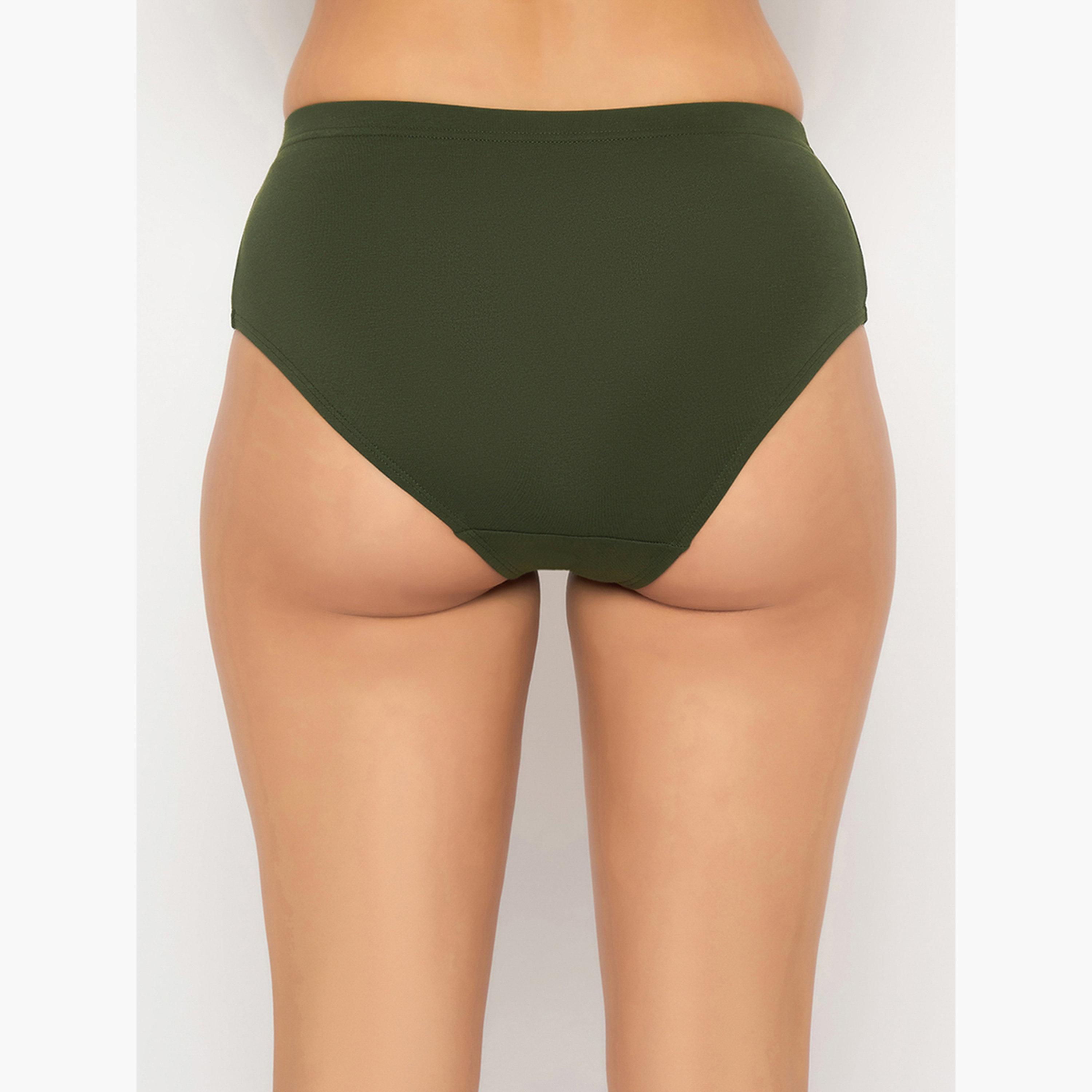Clovia Pack of 3 - Mid-Waist Hipster Panties with Inner Elastic - Cotton-women-clothing-lingerie-panties-image-3