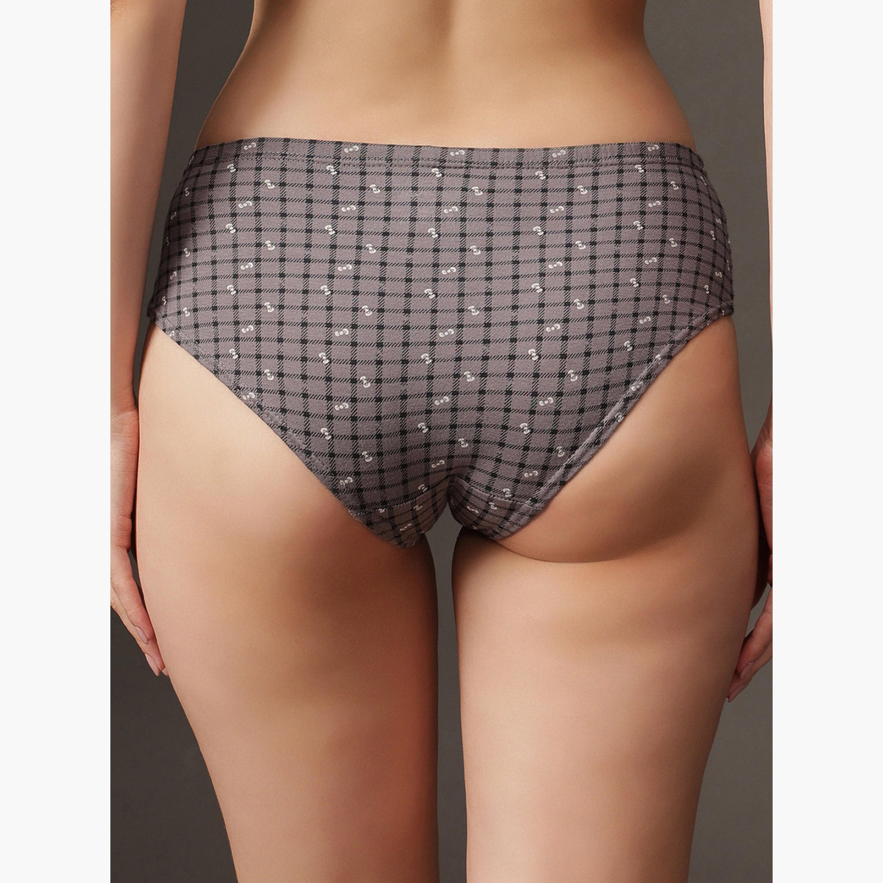 Clovia Pack of 3 - Cotton  Mid-Waist Printed Hipster Panties with Inner Elastic-women-clothing-lingerie-panties-image-5