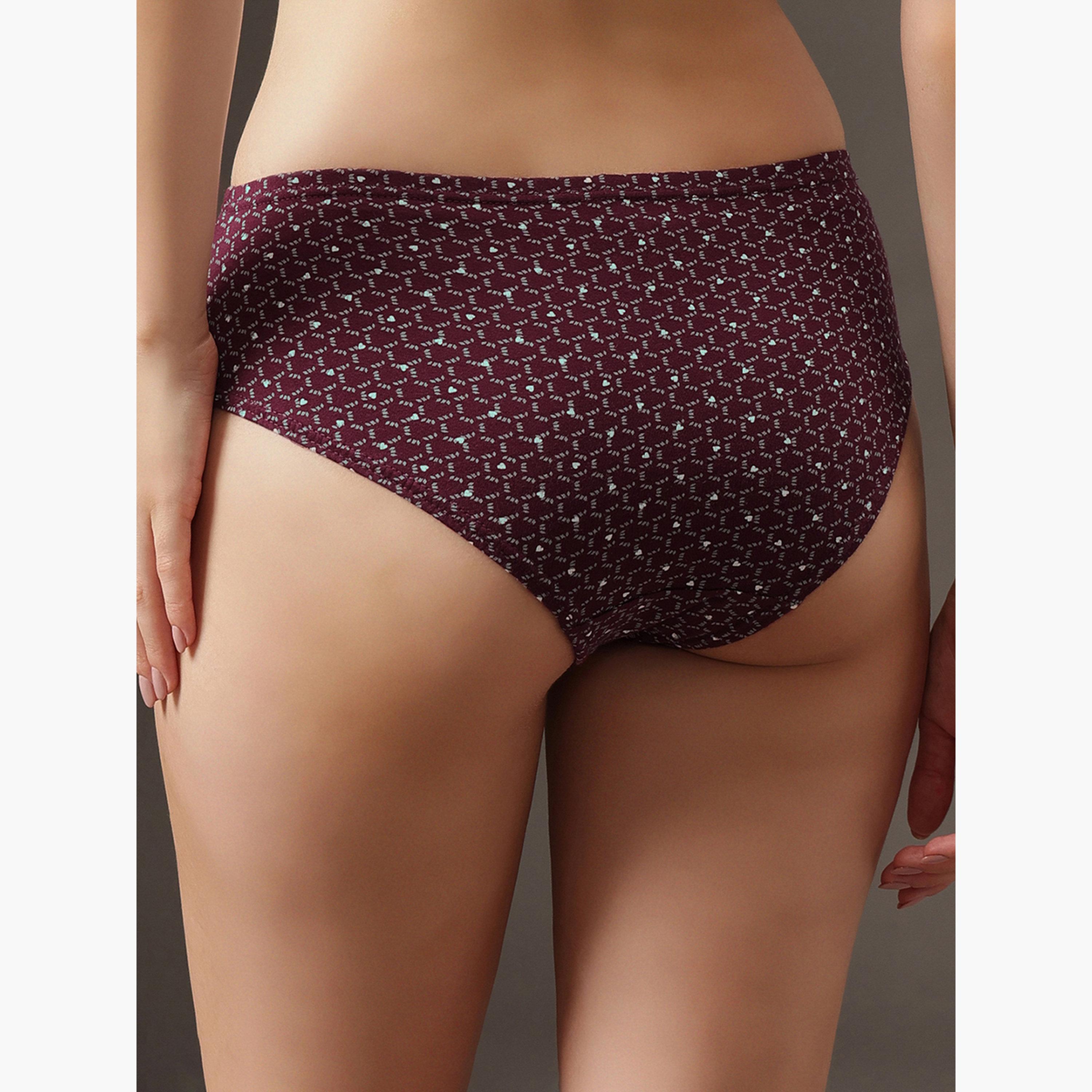 Clovia Pack of 3 - Mid-Waist Printed Hipster Panties with Inner Elastic-women-clothing-lingerie-panties-image-4