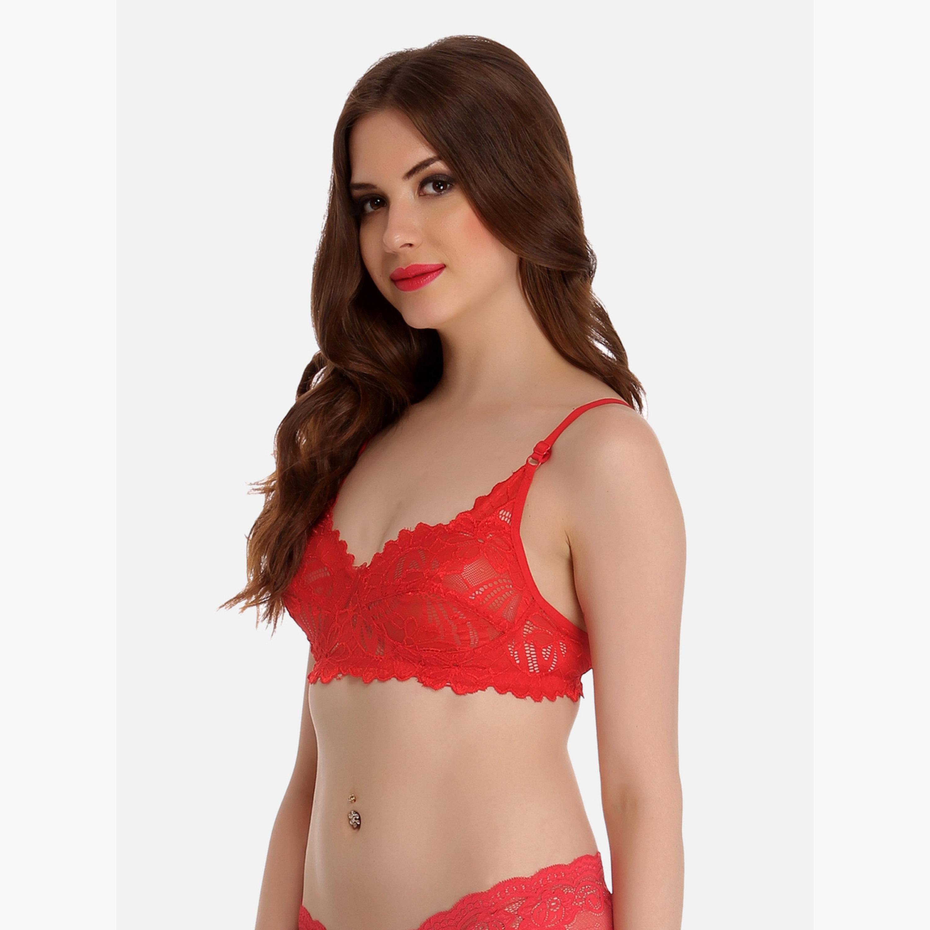 Clovia Lace Non-Padded Wirefree Full Coverage Bra-women-clothing-lingerie-bras-image-3