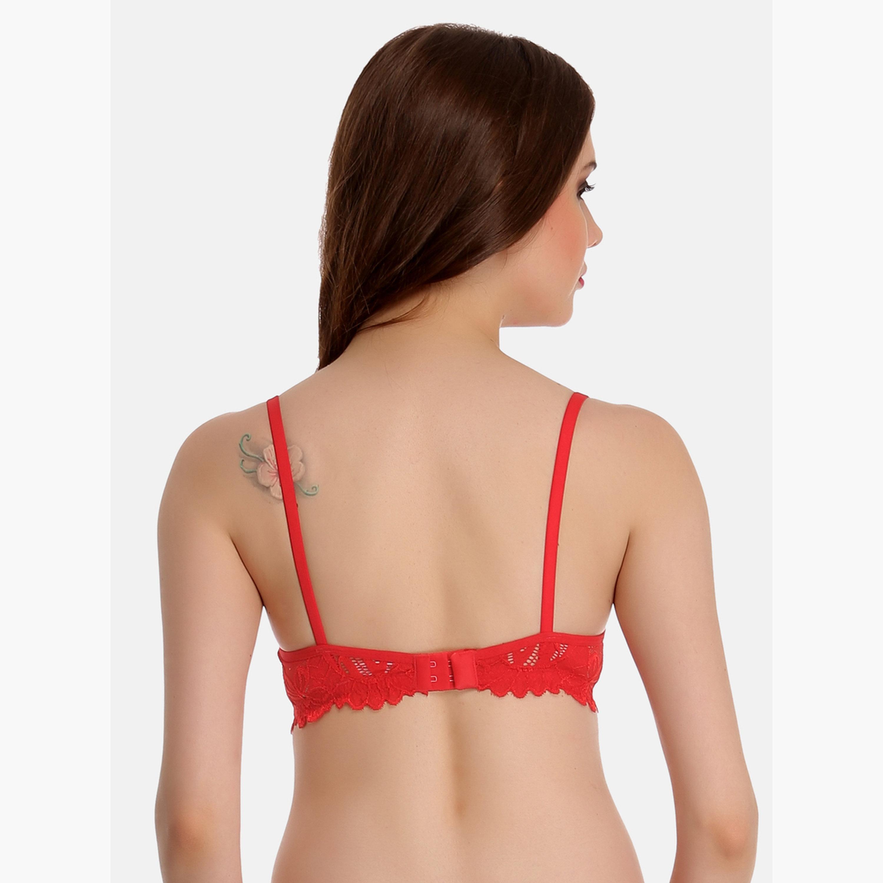 Clovia Lace Non-Padded Wirefree Full Coverage Bra-women-clothing-lingerie-bras-image-4