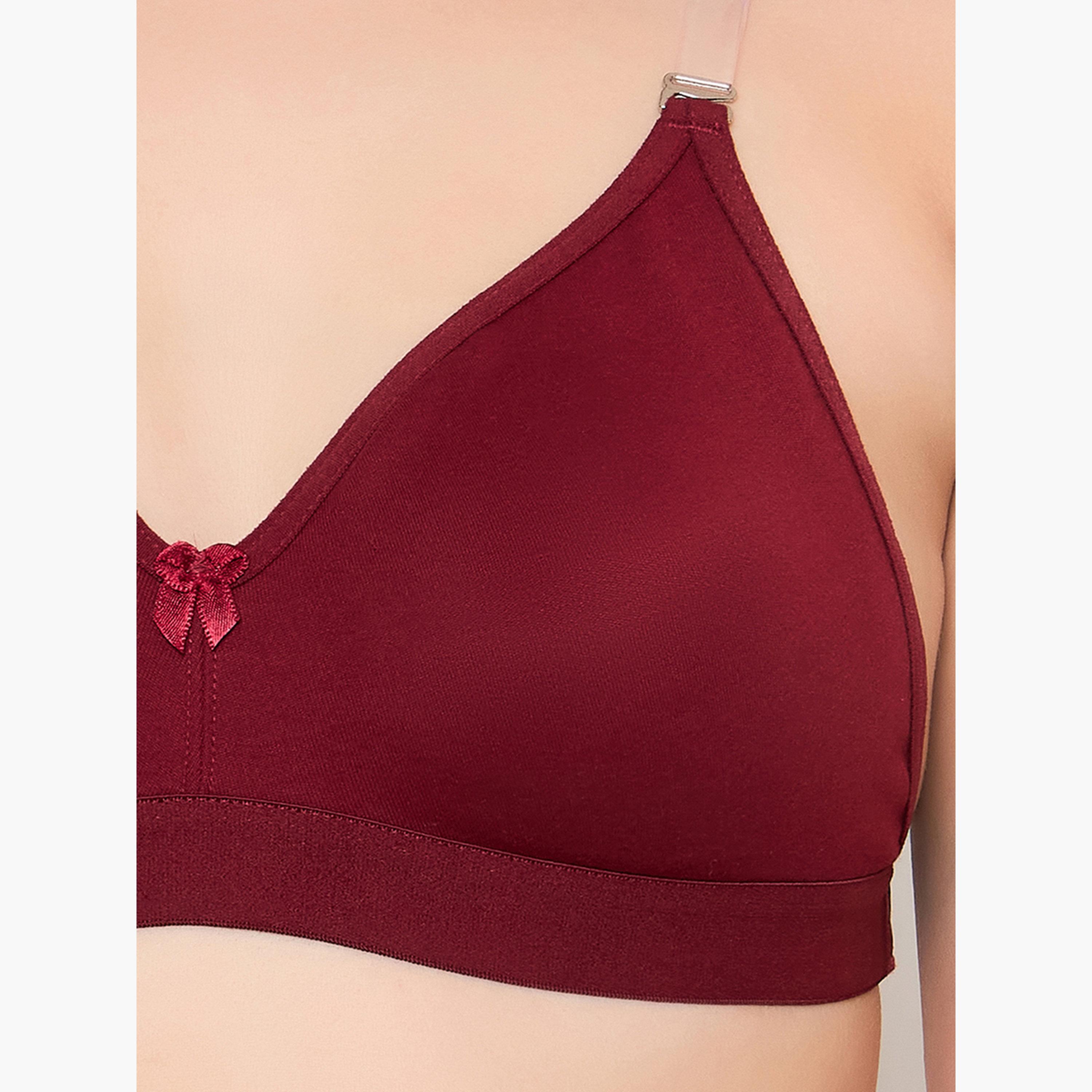 Clovia Cotton Non-Padded Non-Wired Full Coverage Multiway Strapless T-shirt Bra with Transparent Straps and Band-women-clothing-lingerie-bras-image-5