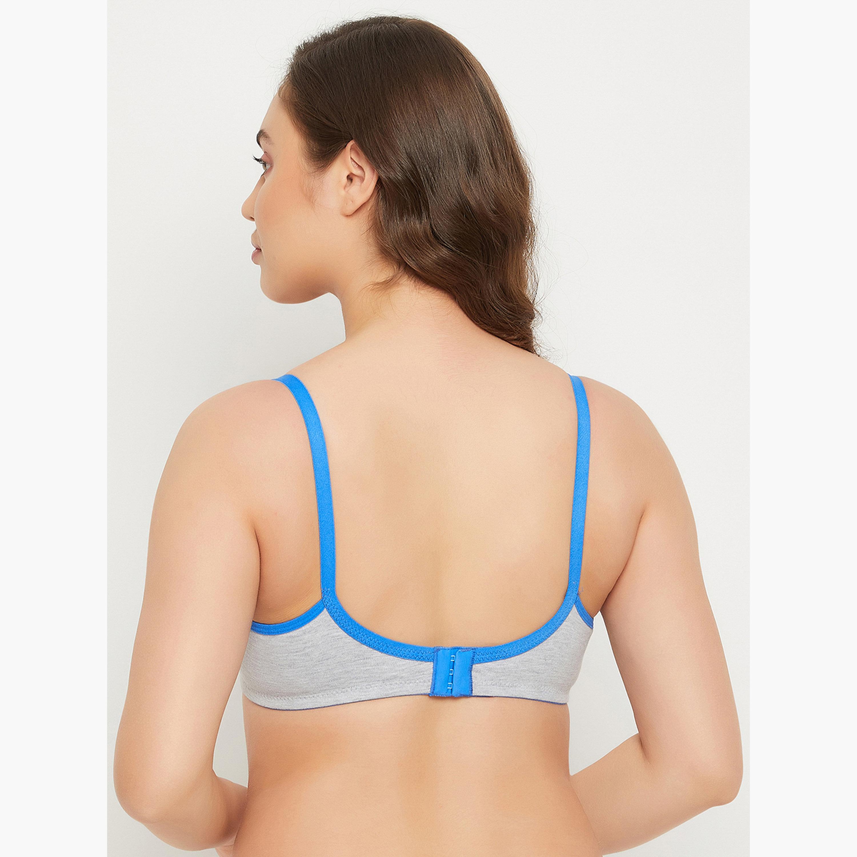 حمالة صدر تيشيرت تغطية كاملة غير مبطنة وبلا أسلاك بكوب فاصل مخطط-women-clothing-lingerie-bras-image-4