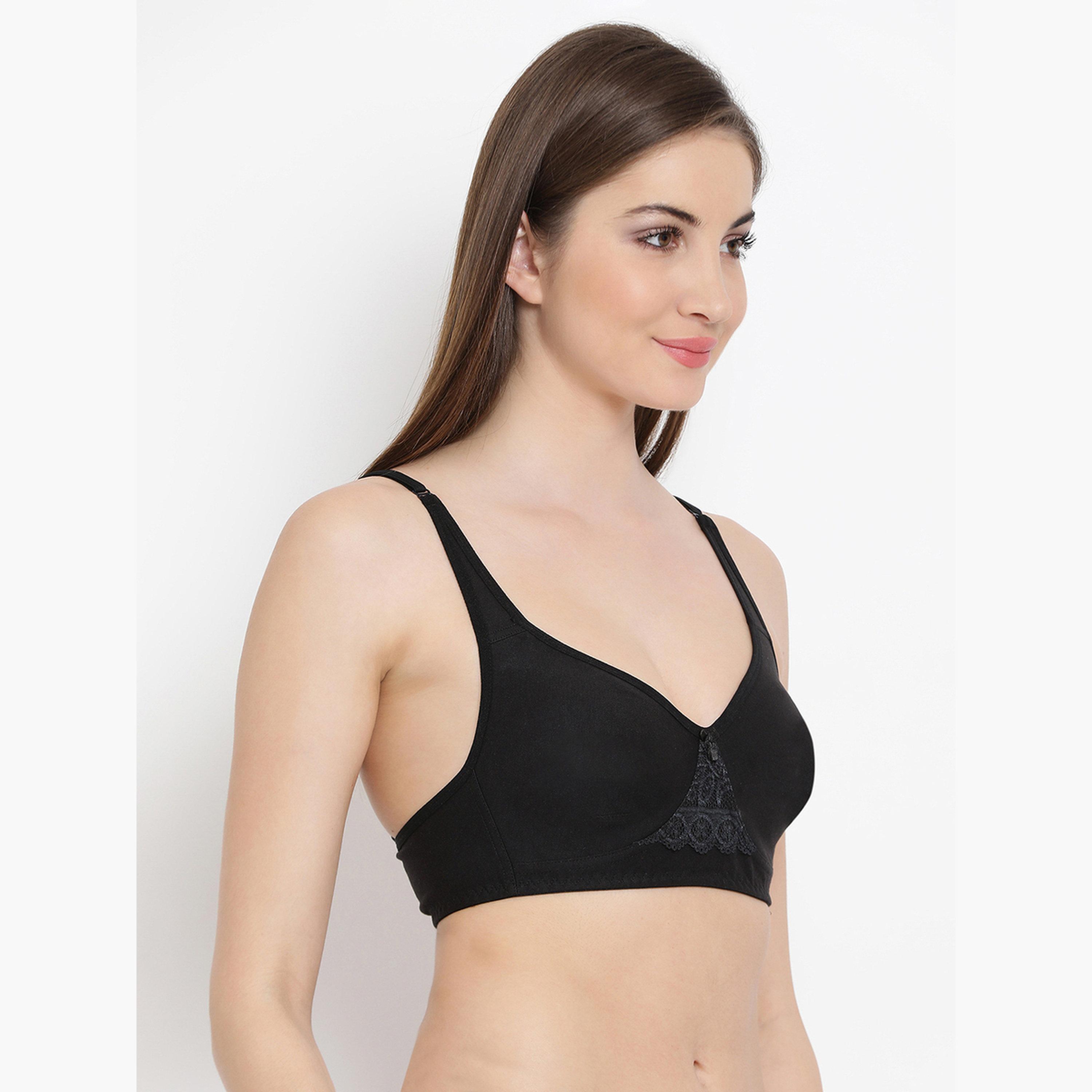 Clovia Cotton Non-Padded Non-Wired Full Coverage T-shirt Bra-women-clothing-lingerie-bras-image-2