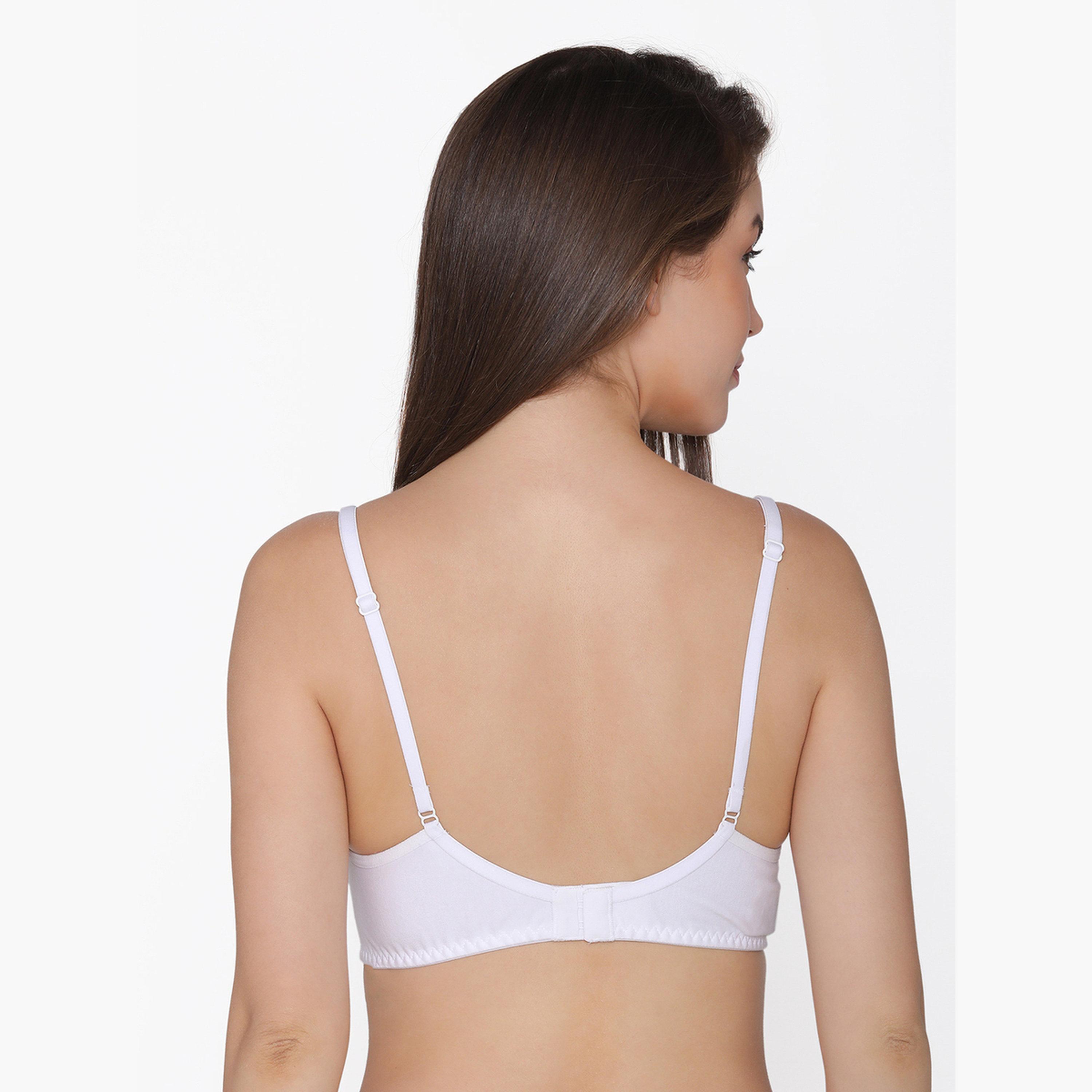 حمالة صدر تيشيرت قطن بتغطية كاملة بدون حشوة وبدون سلك-women-clothing-lingerie-bras-image-4