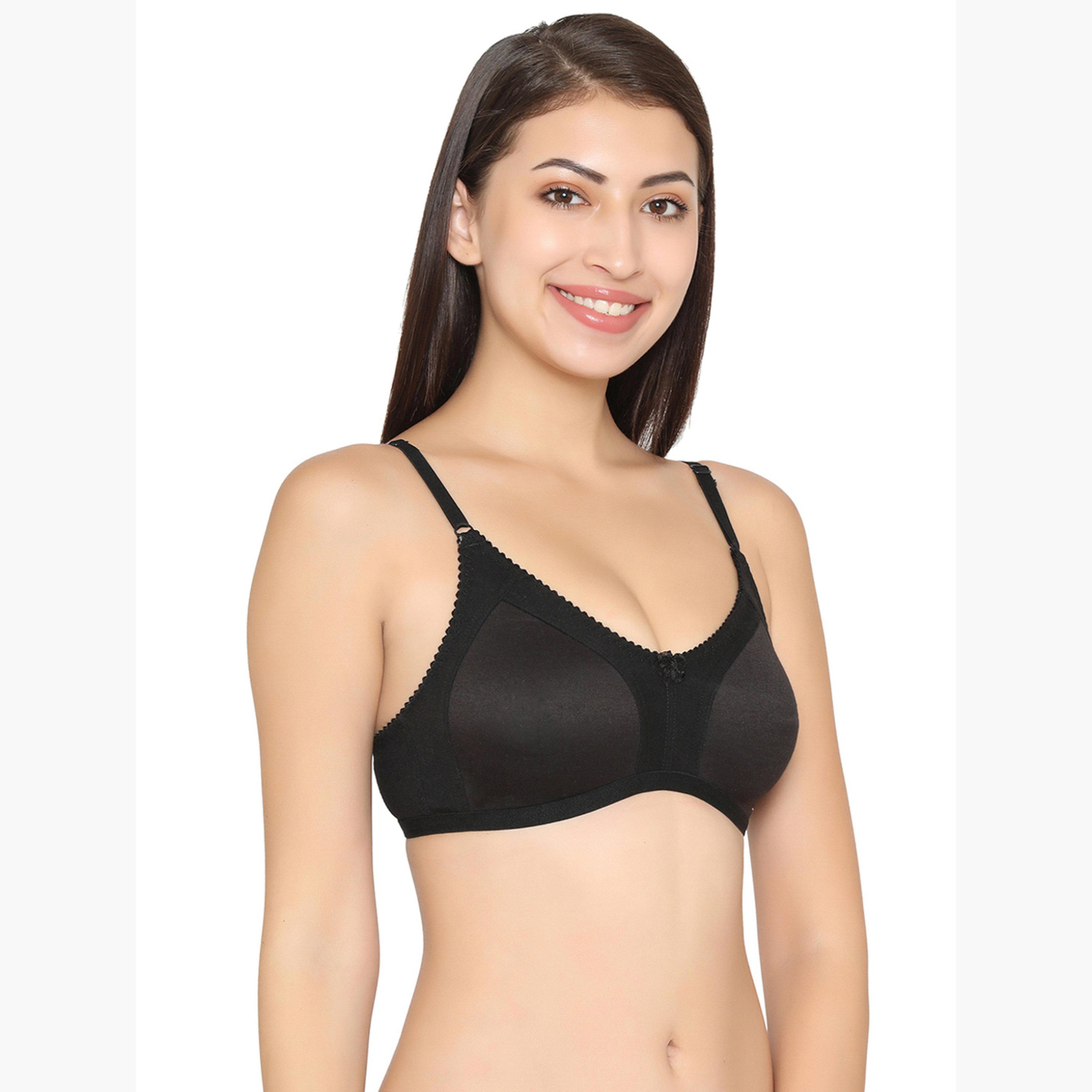 Clovia Cotton Non-Padded Non-Wired Full Coverage Spacer Cup Bra-women-clothing-lingerie-bras-image-2