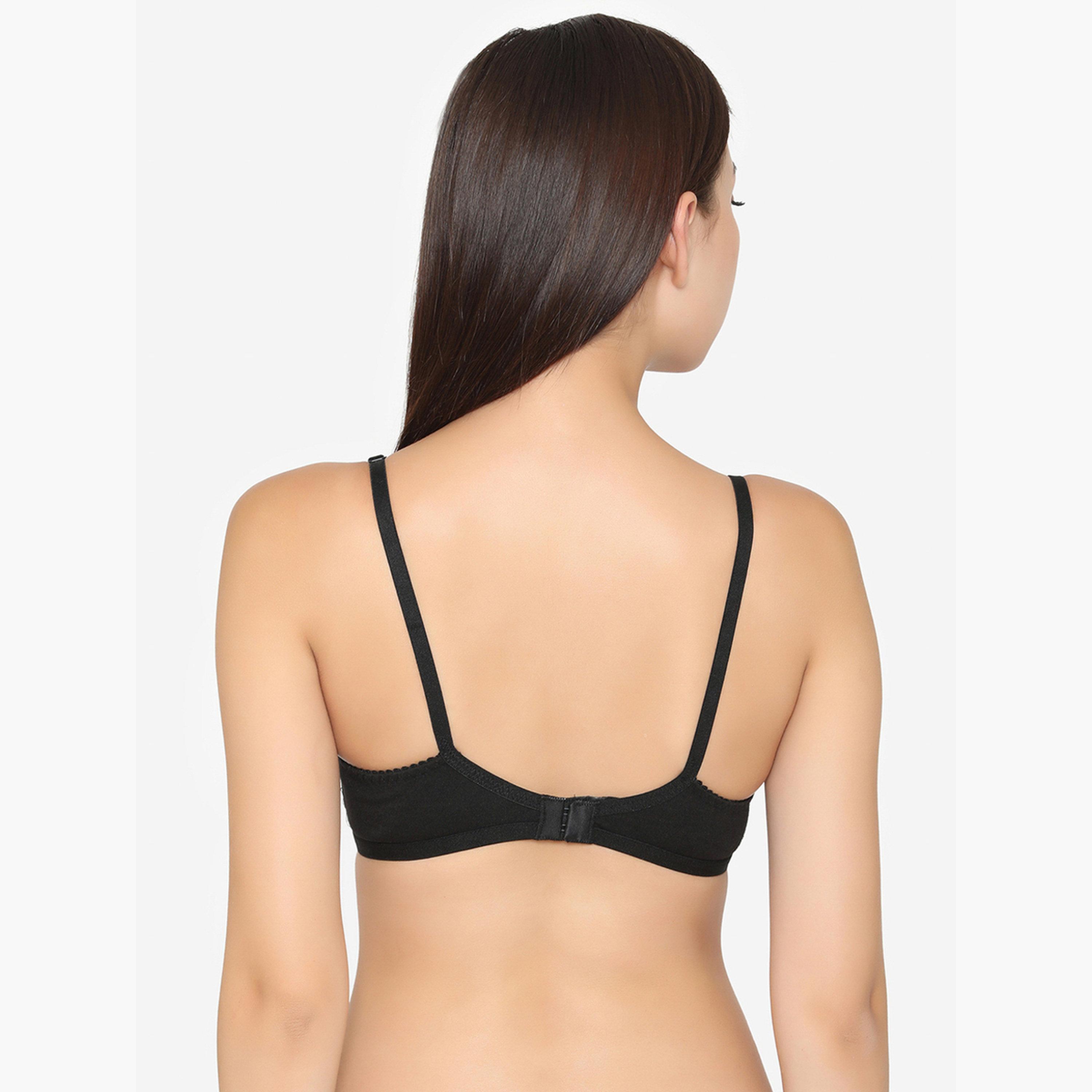 Clovia Cotton Non-Padded Non-Wired Full Coverage Spacer Cup Bra-women-clothing-lingerie-bras-image-4